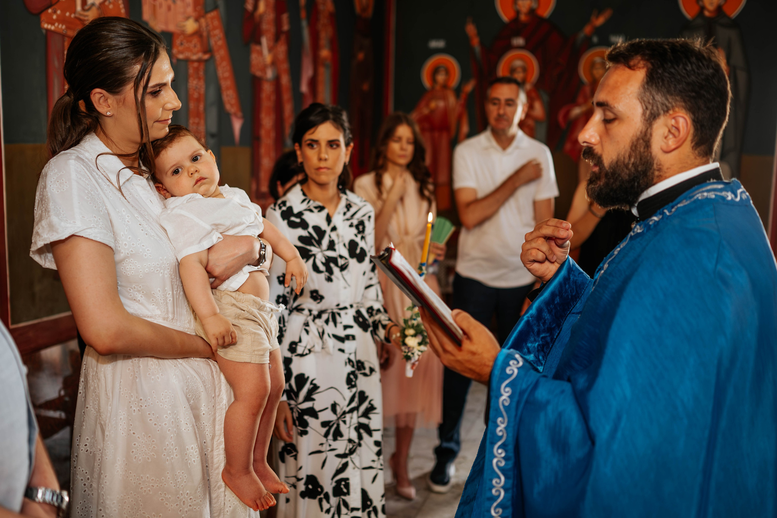 Mihajlo - krštenje. Dečiji i porodični fotograf