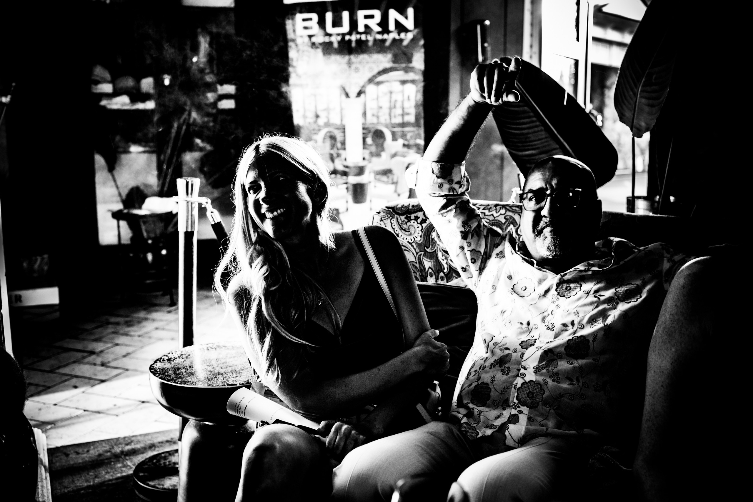 Burn Black and White Series. Out and About 239