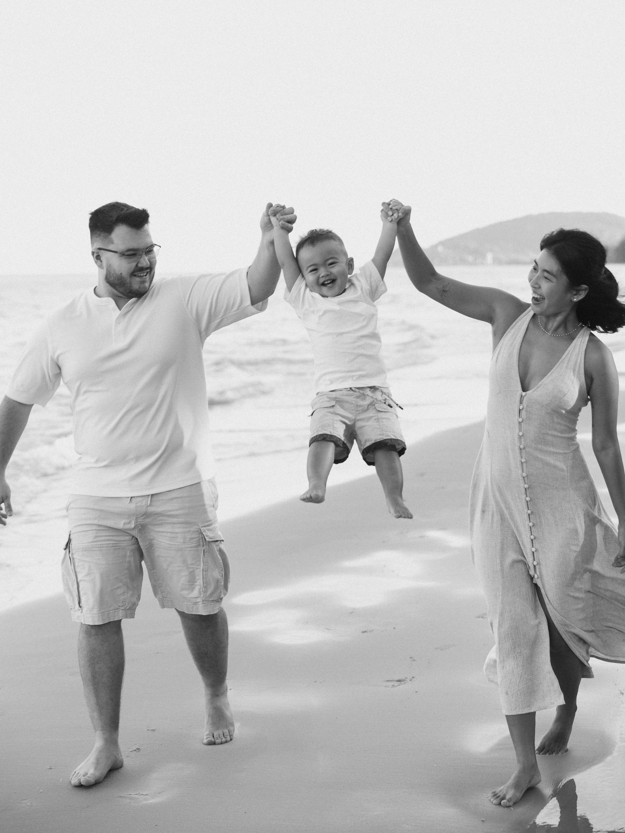 At the beach. Family and wedding photographer in Bangkok, Thailand