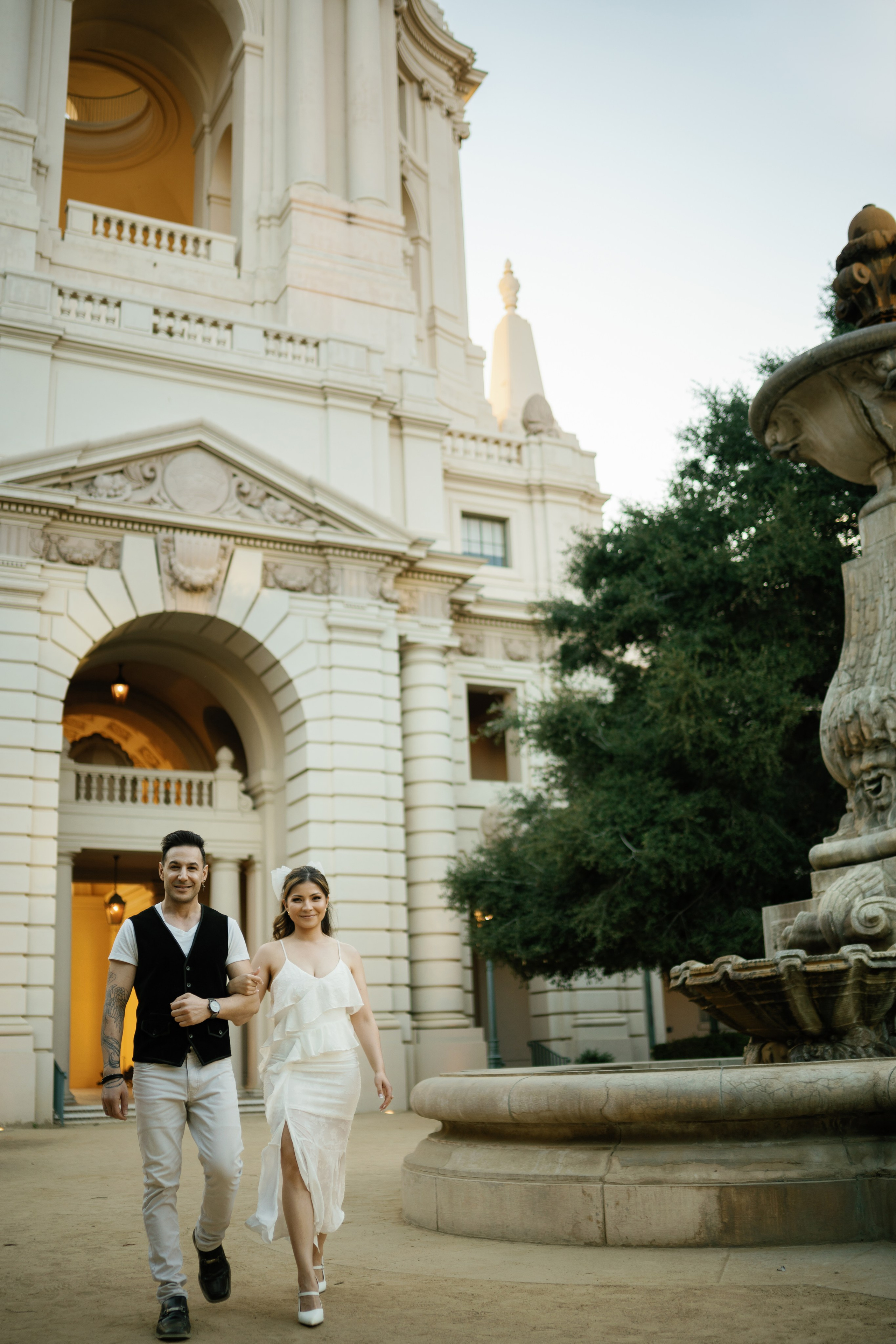 Pasadena City Hall Engagement Photoshoot, California. Wedding Photography & Videography Team in California, Los Angeles, San Francisco, San Diego and Travel