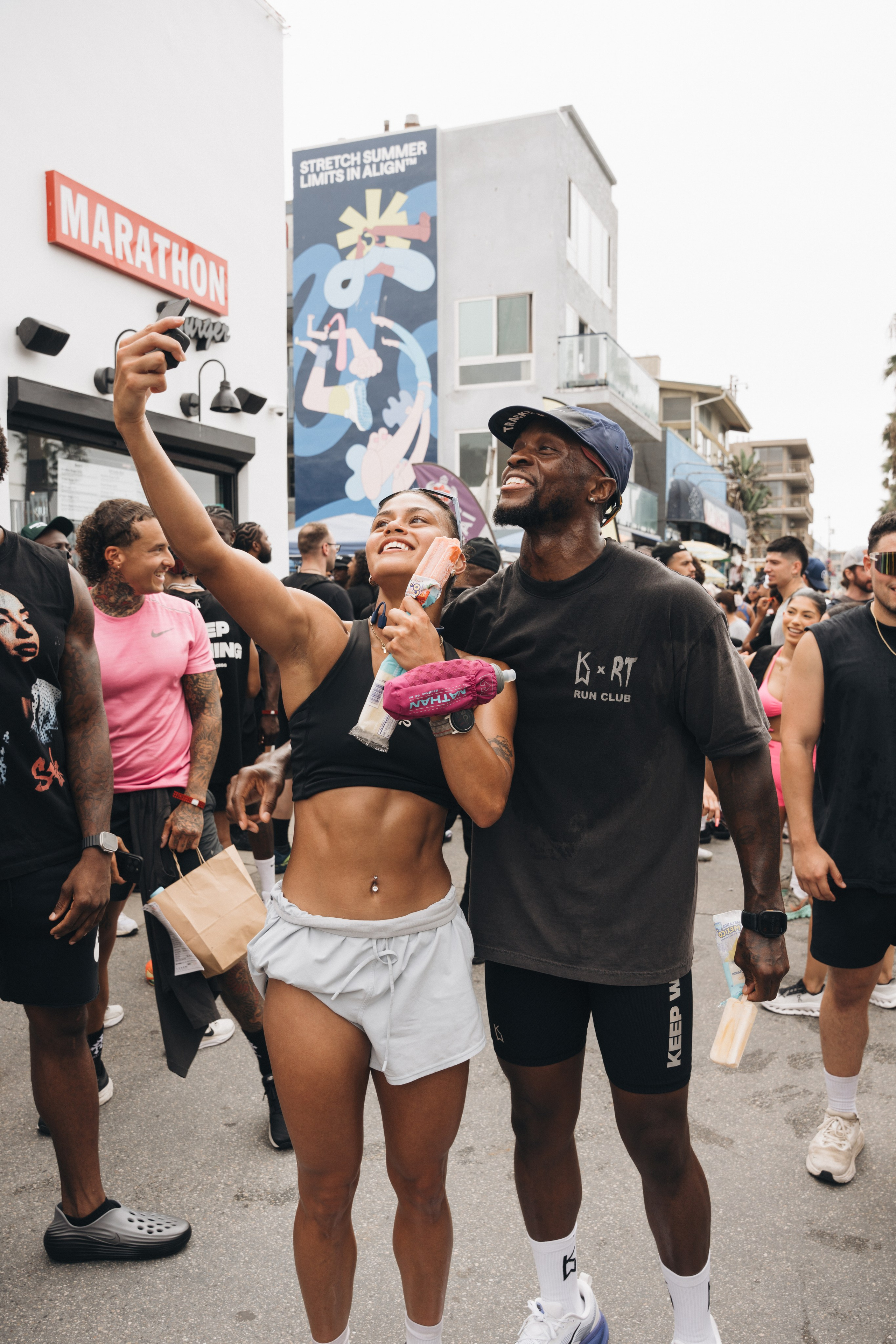 Keep Winning & Revenge Tour Run Club. Santa Monica based photographer Kristina Vasilenko