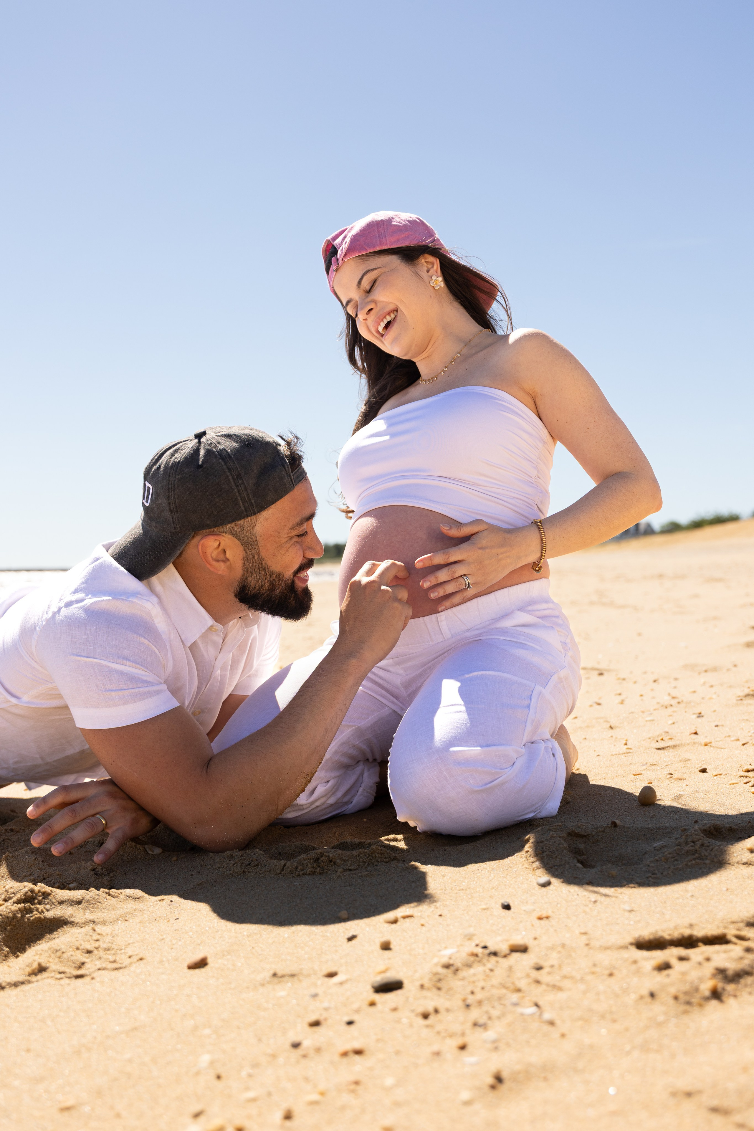 Beachside Maternity at Ideal Beach, NJ. Family, lifestyle, and commercial photography in New York and New Jersey