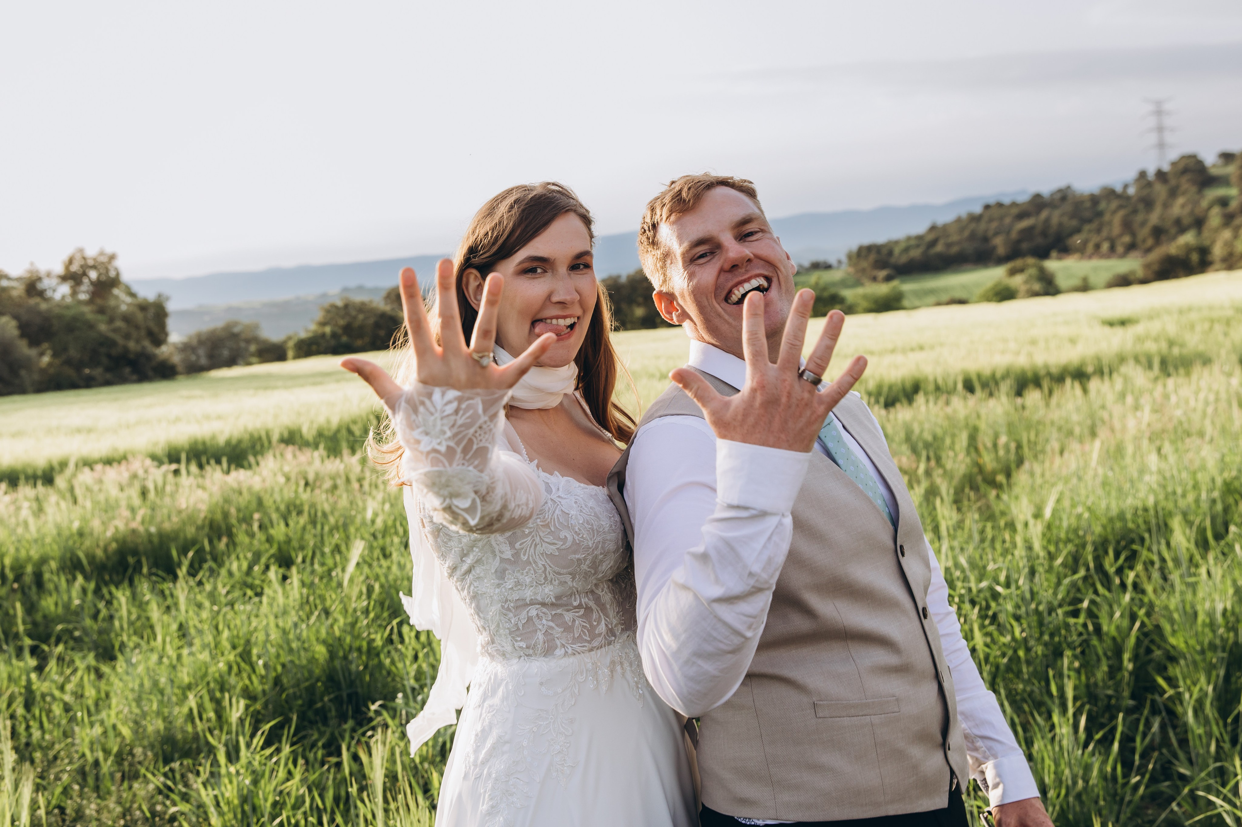 Couple enjoying Mediterranean sunset – wedding photo & video Spain, Italy, France.