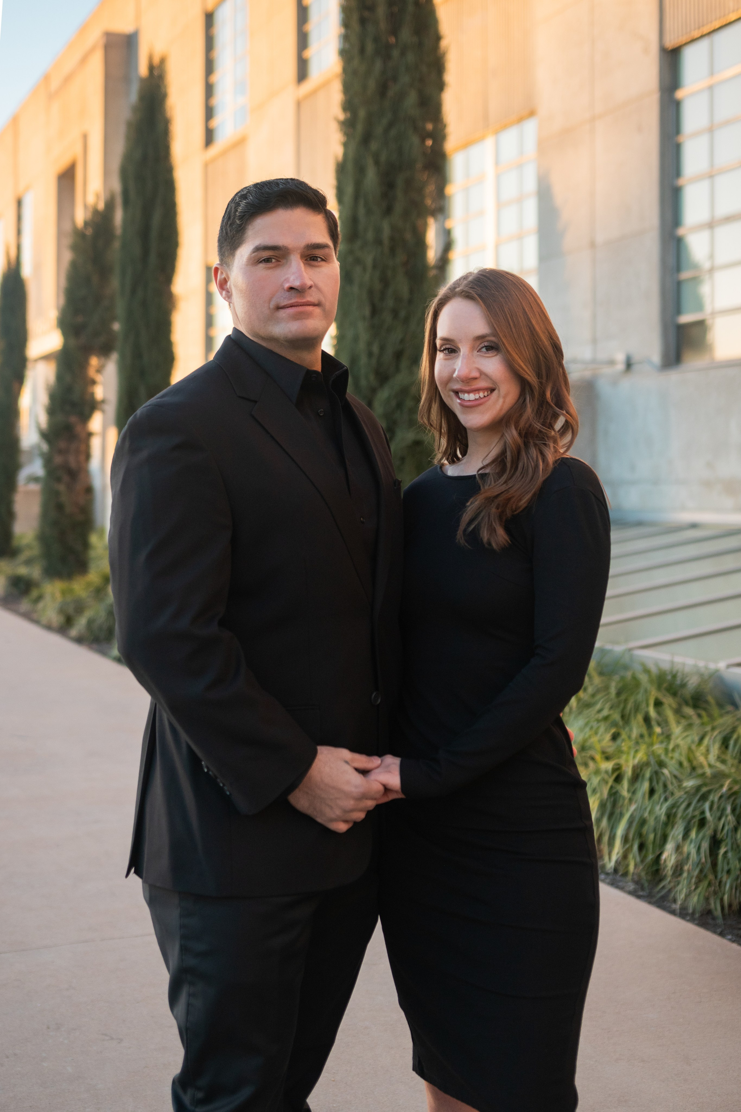 Joshua and Carrie’s couple’s photoshoot at Seaholm in Austin