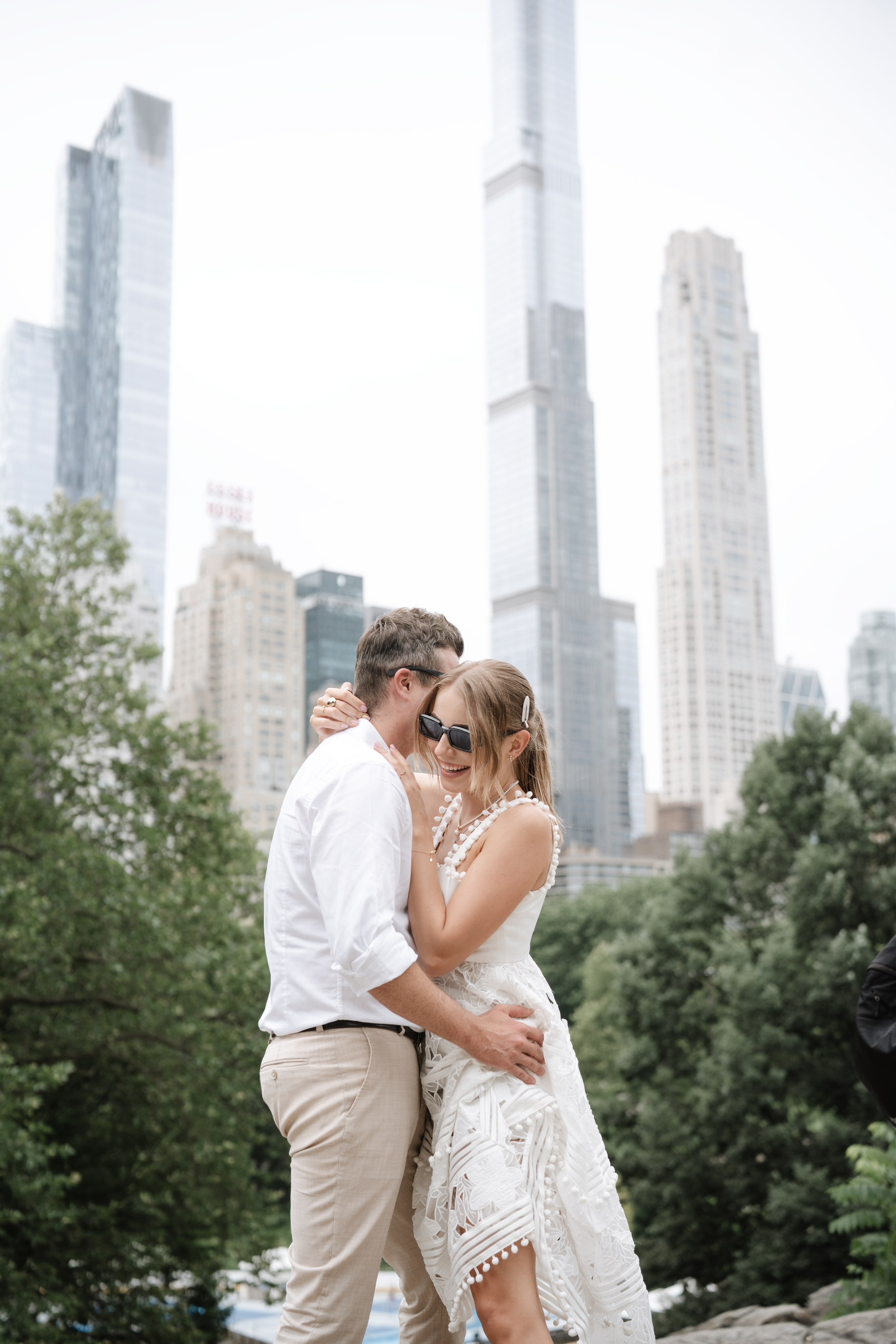 Engagement photoshoot in central park. Portrait and wedding photographer in New York