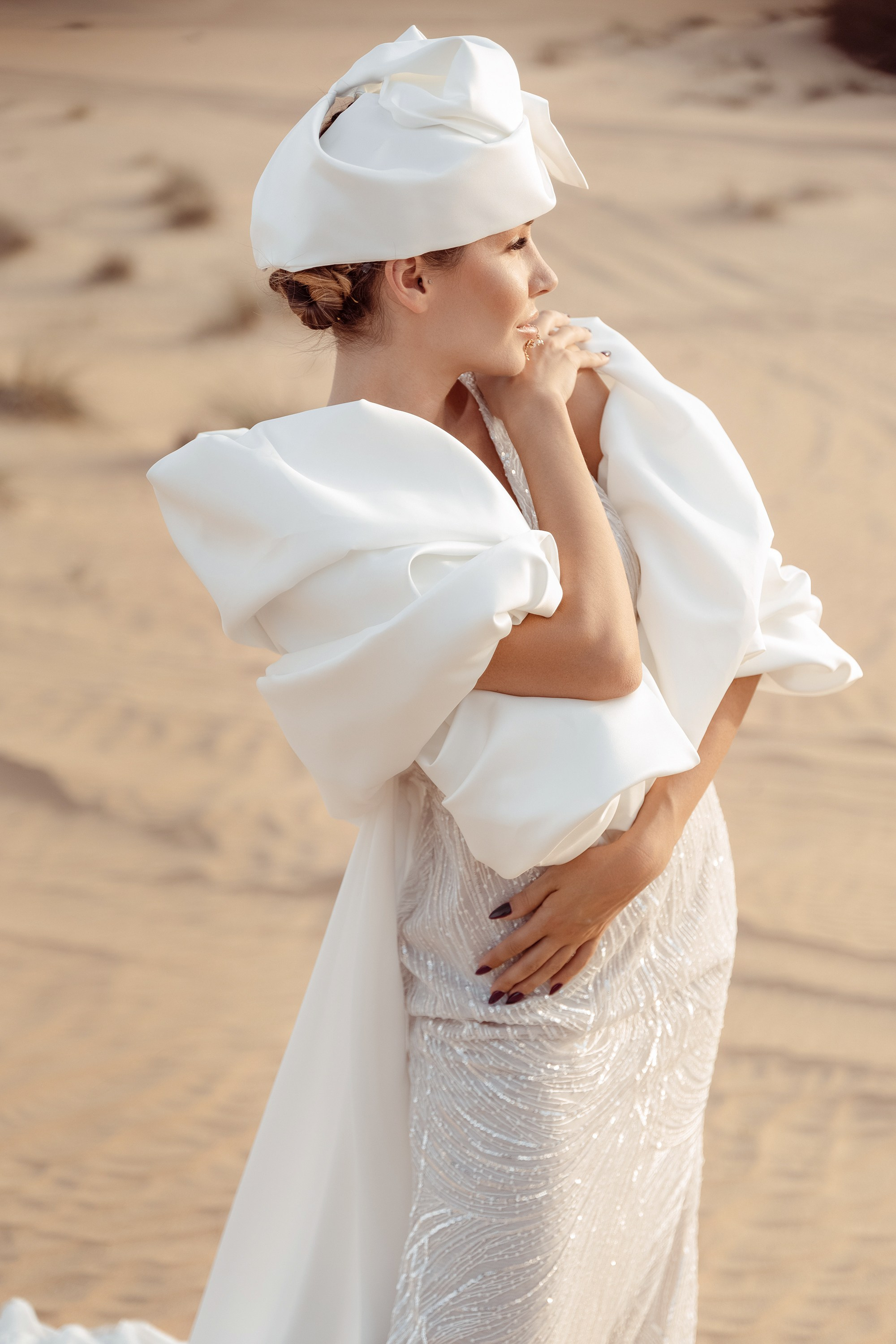Bride's portrait. Dubai, United Arab Emirates