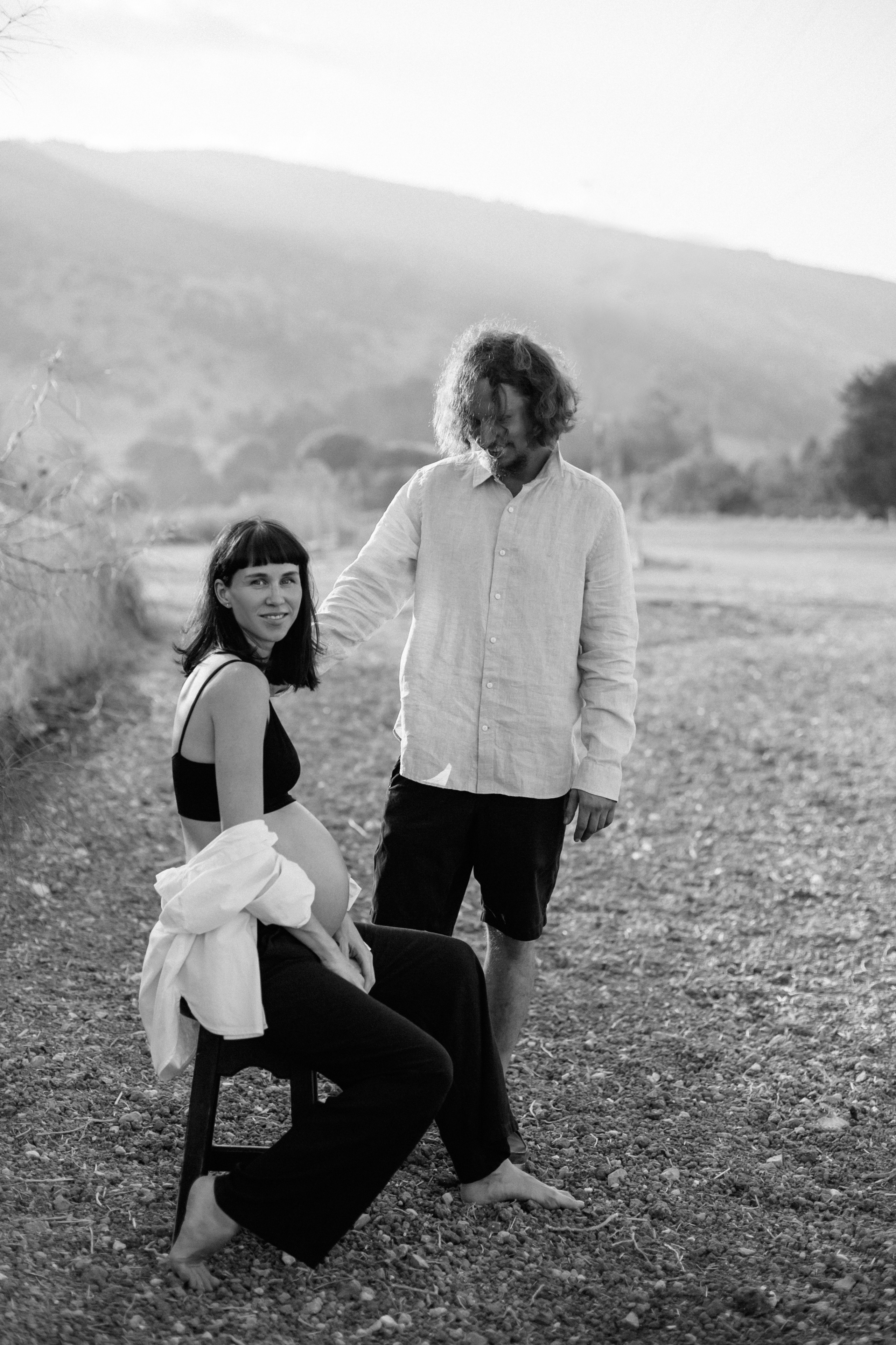 Kiryat Tivon field. Family photographer in Israel