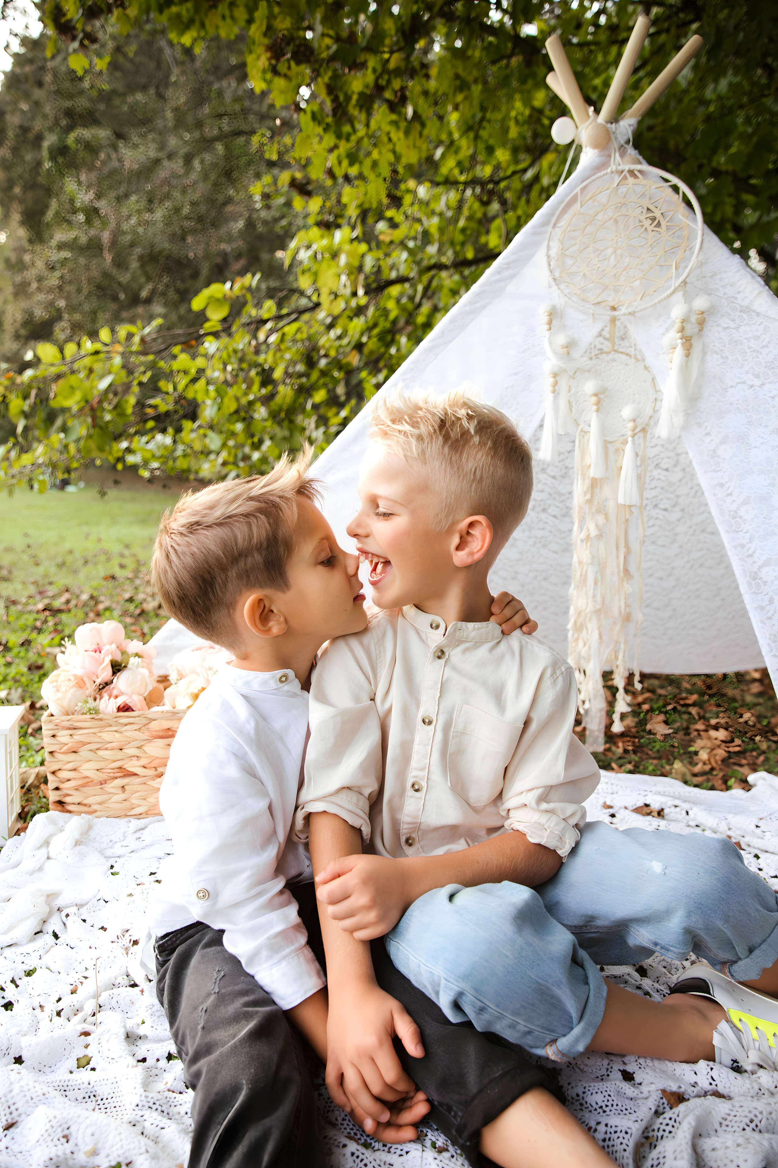 Maggie e la sua bellissima famiglia. Luci e Capricci Photography