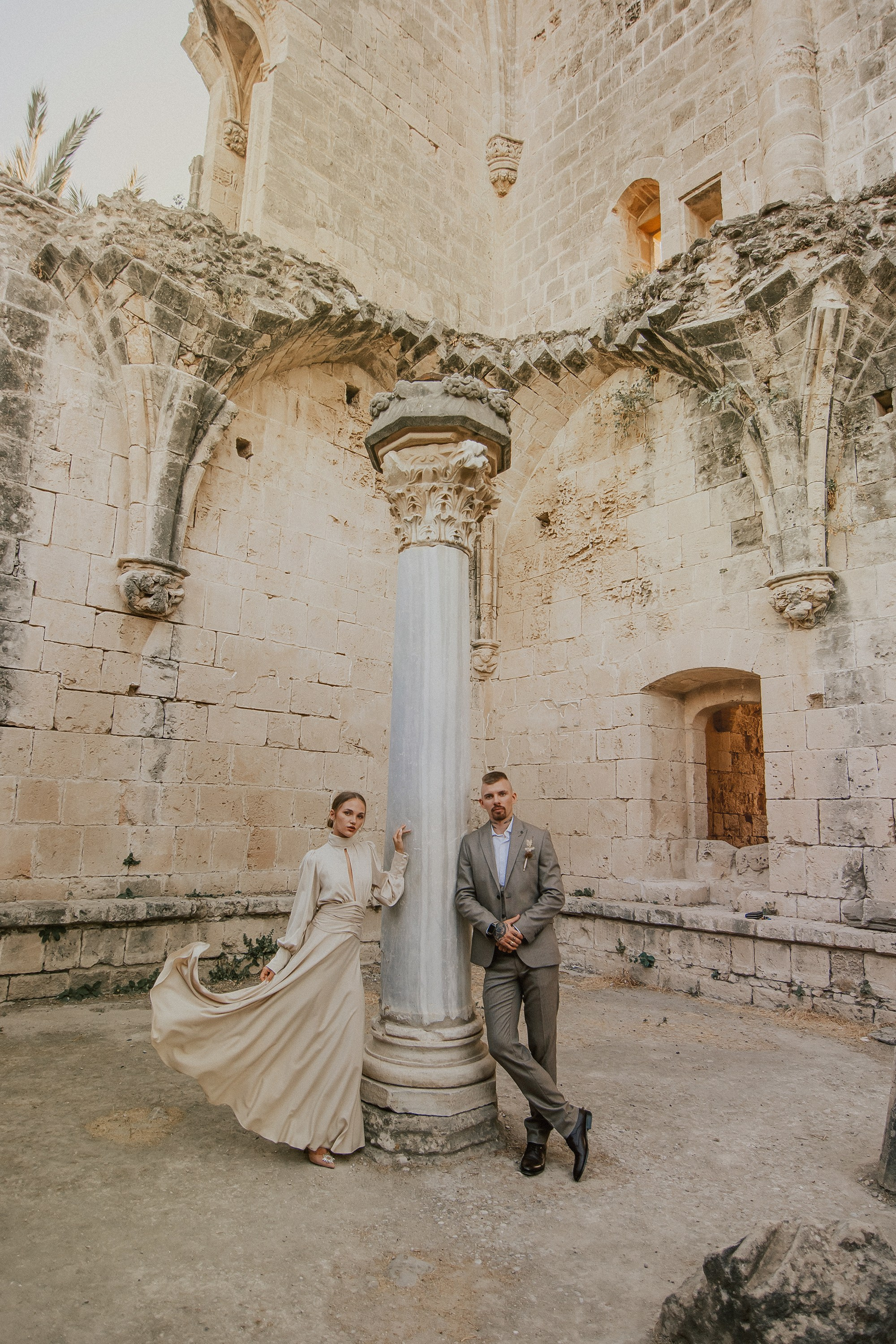 Wedding photosession of a couple of lovers