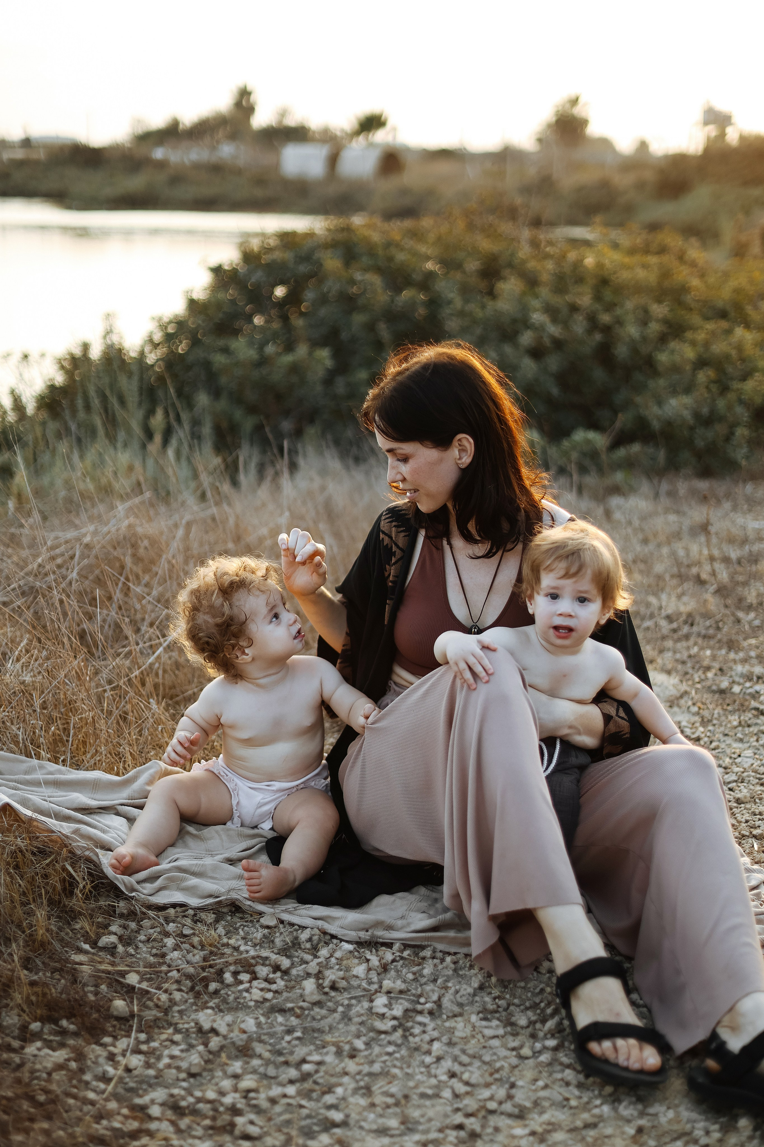 Little curls in Atlit. Family photographer in Israel