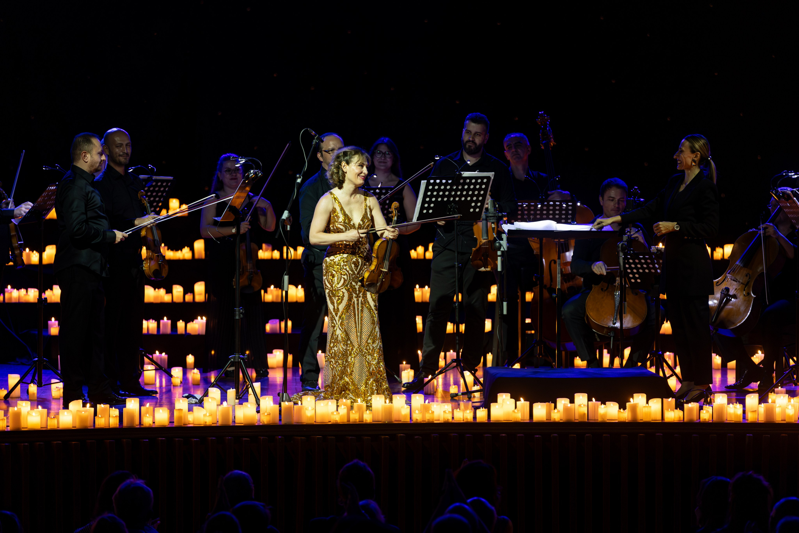 Violinistica Irina Mureșanu tokom nastupa na Candlelight koncertu u Sarajevu