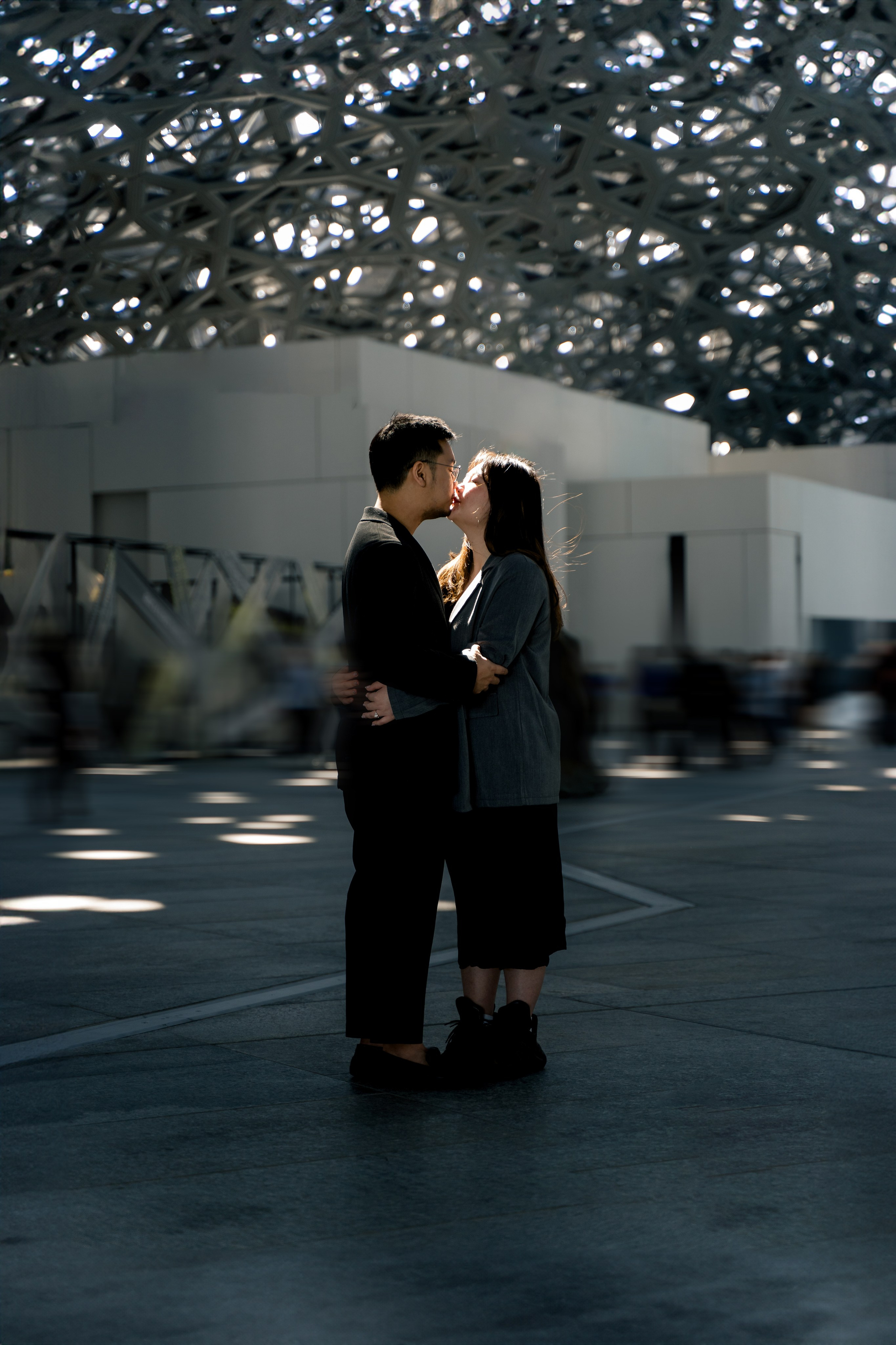 Love story Louvre Abu Dhabi. Фотограф в Абу Даби Марина