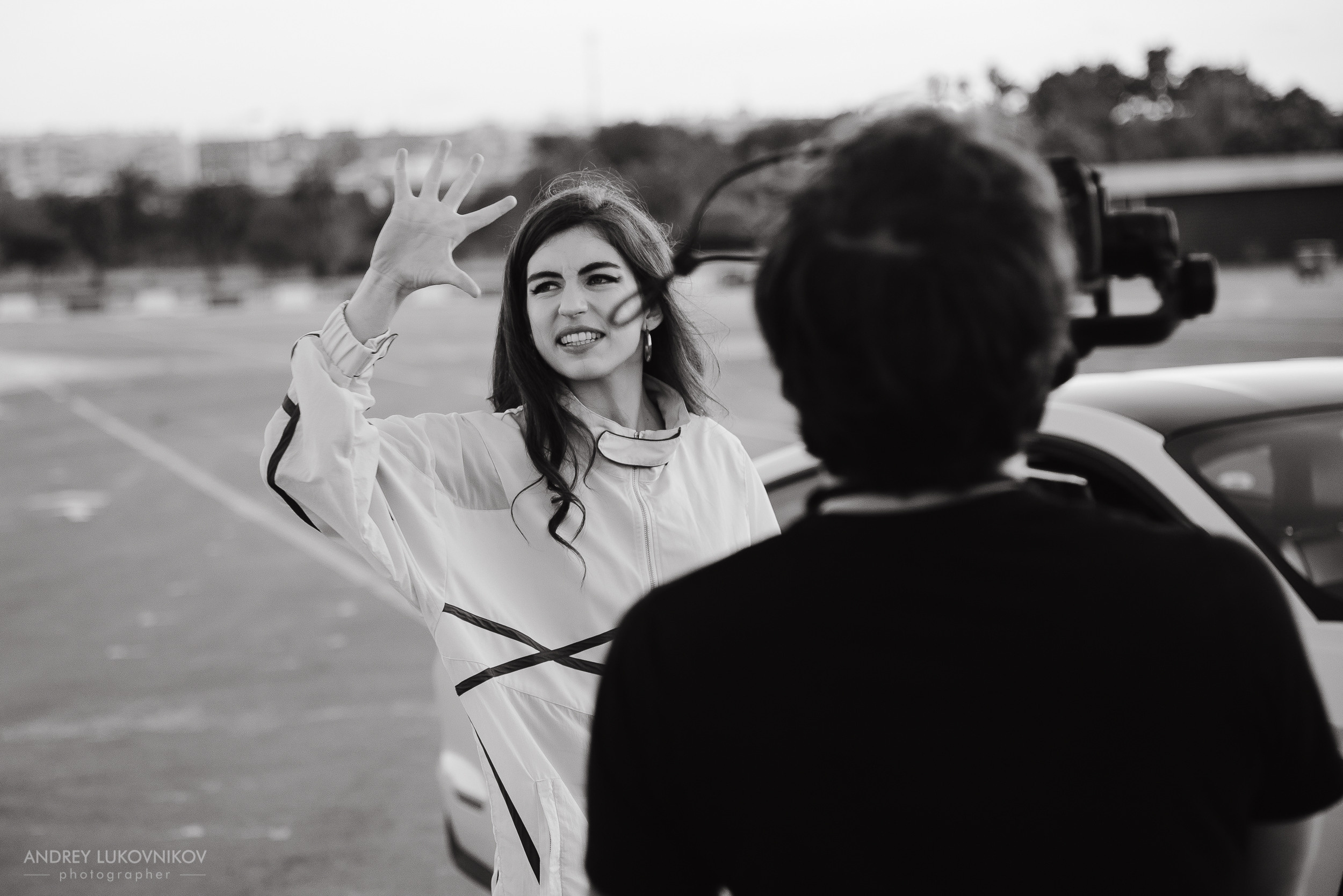 Fotos del backstage del rodaje del nuevo vídeo de Sara Socas en Torrevieja, Alicante