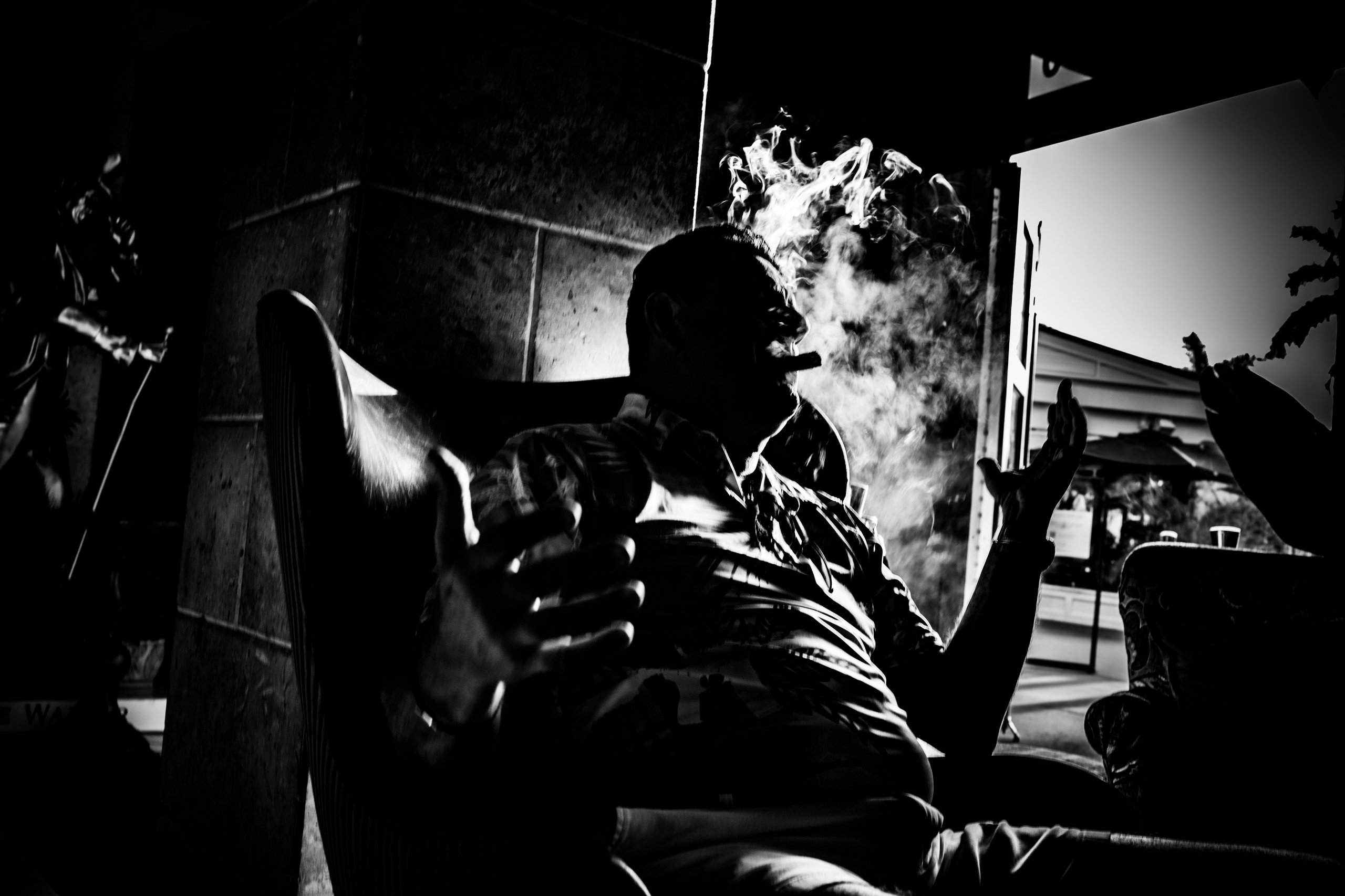 Burn Black and White Series. Out and About 239