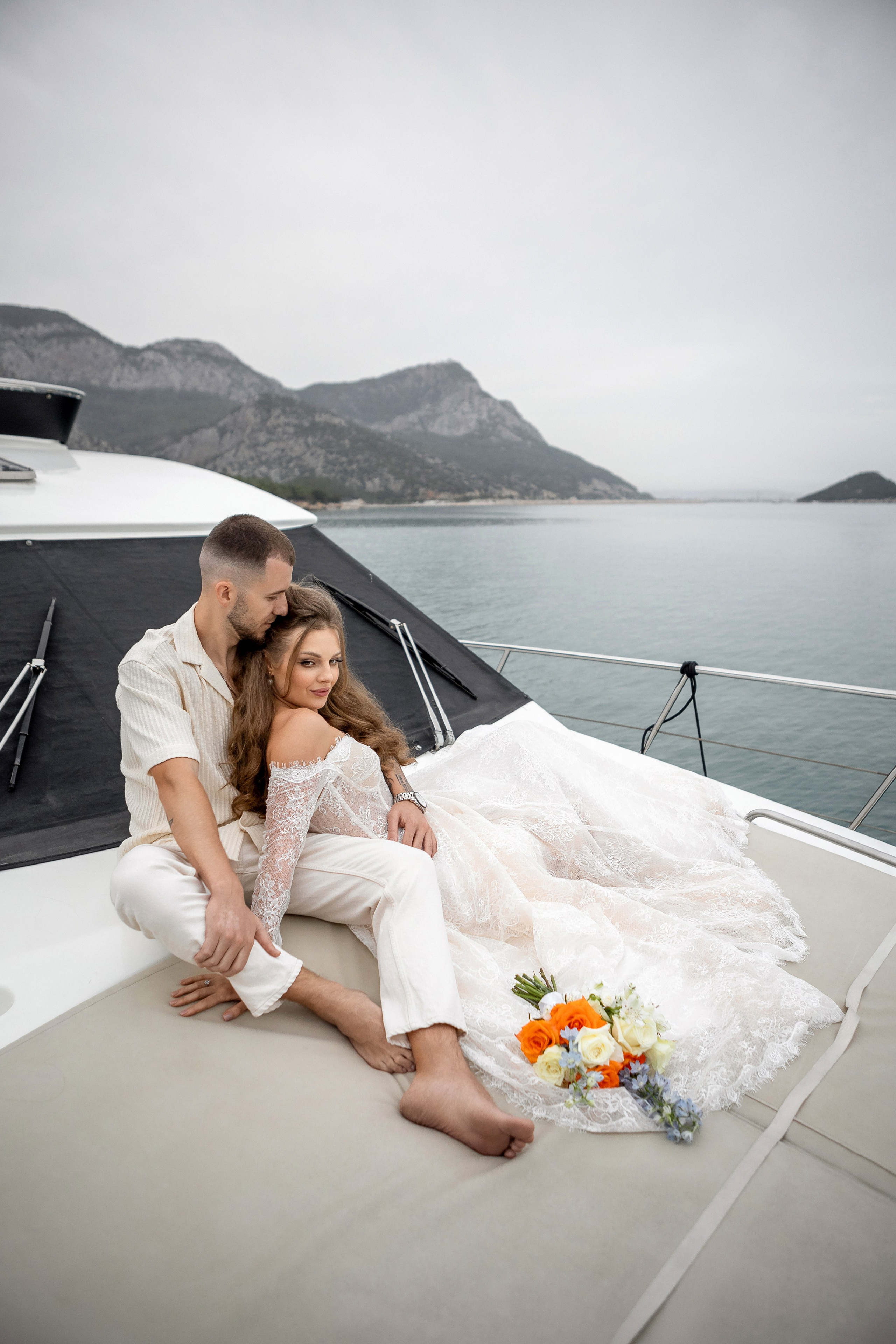 Свадьба на яхте. Фотограф в Анталии, Кемере и Белеке
