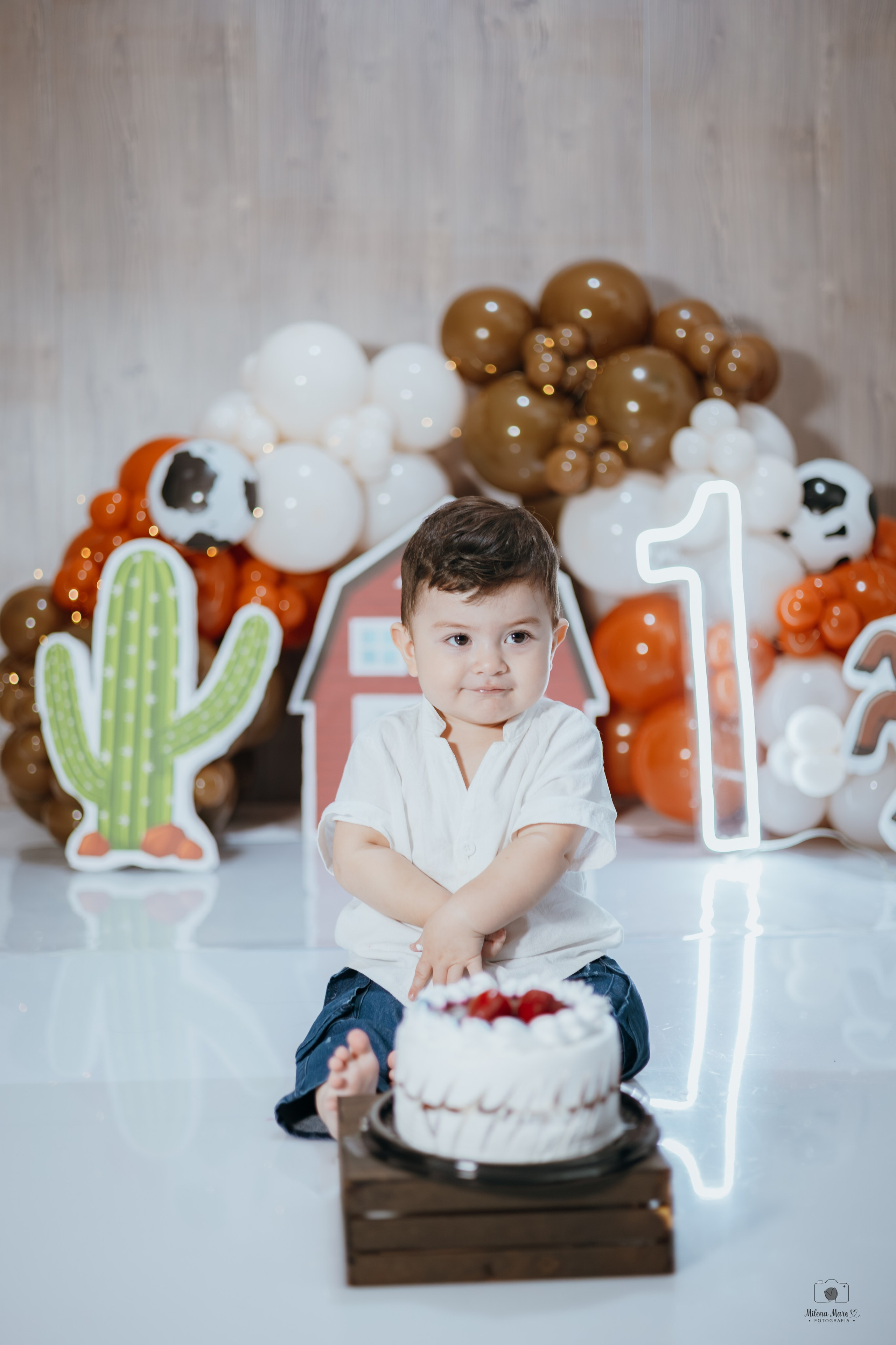 CAKE SMASH - PRIMER AÑO. Milena Maro Fotografía: estudio profesional en Acacías, Meta. Retrato familiar, infantil, maternas, eventos y empresas