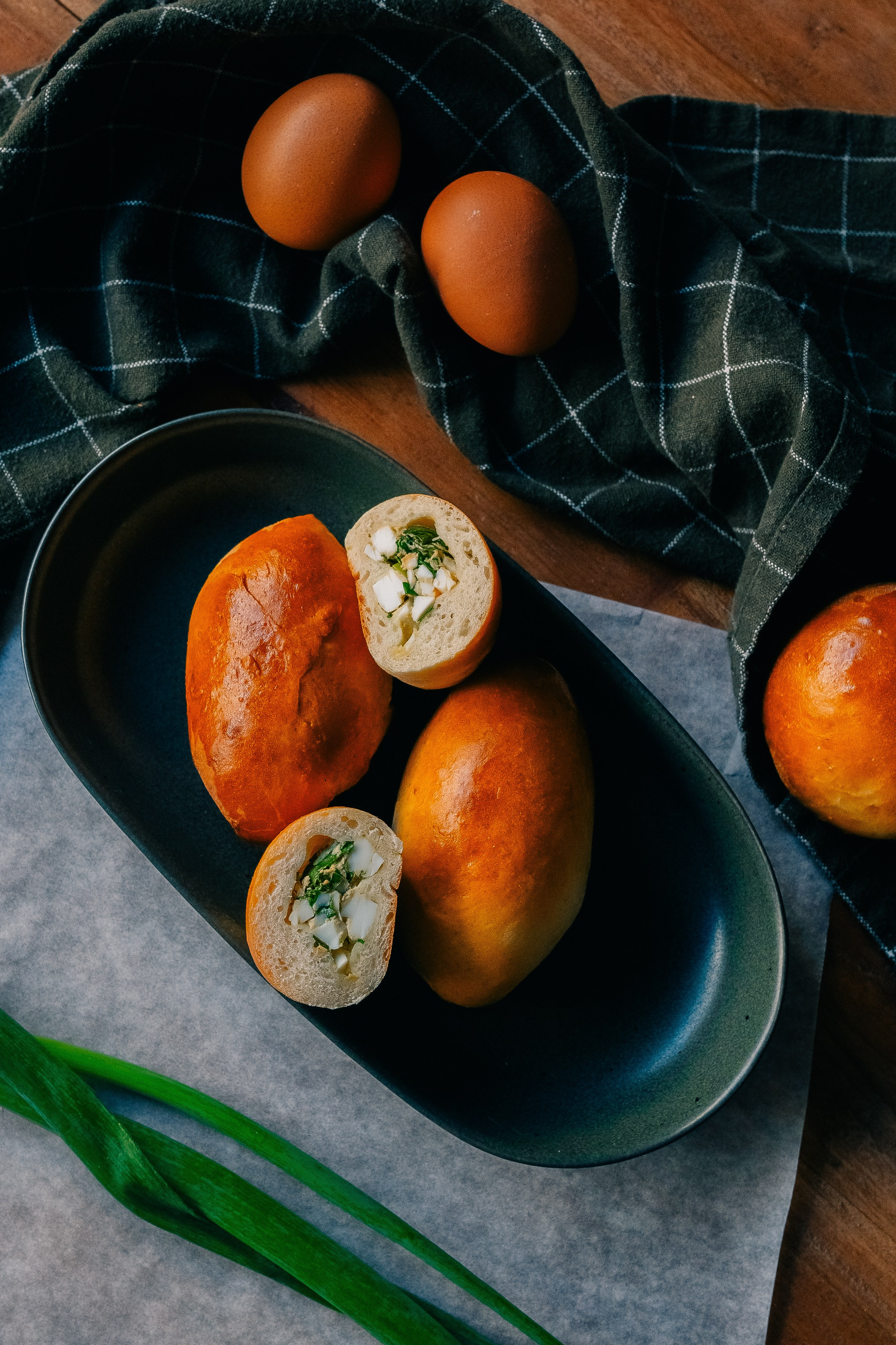 Домашние пирожки с яйцом и зеленым луком. Мария Шер. Профессиональный фотограф в городе Порту, Португалия