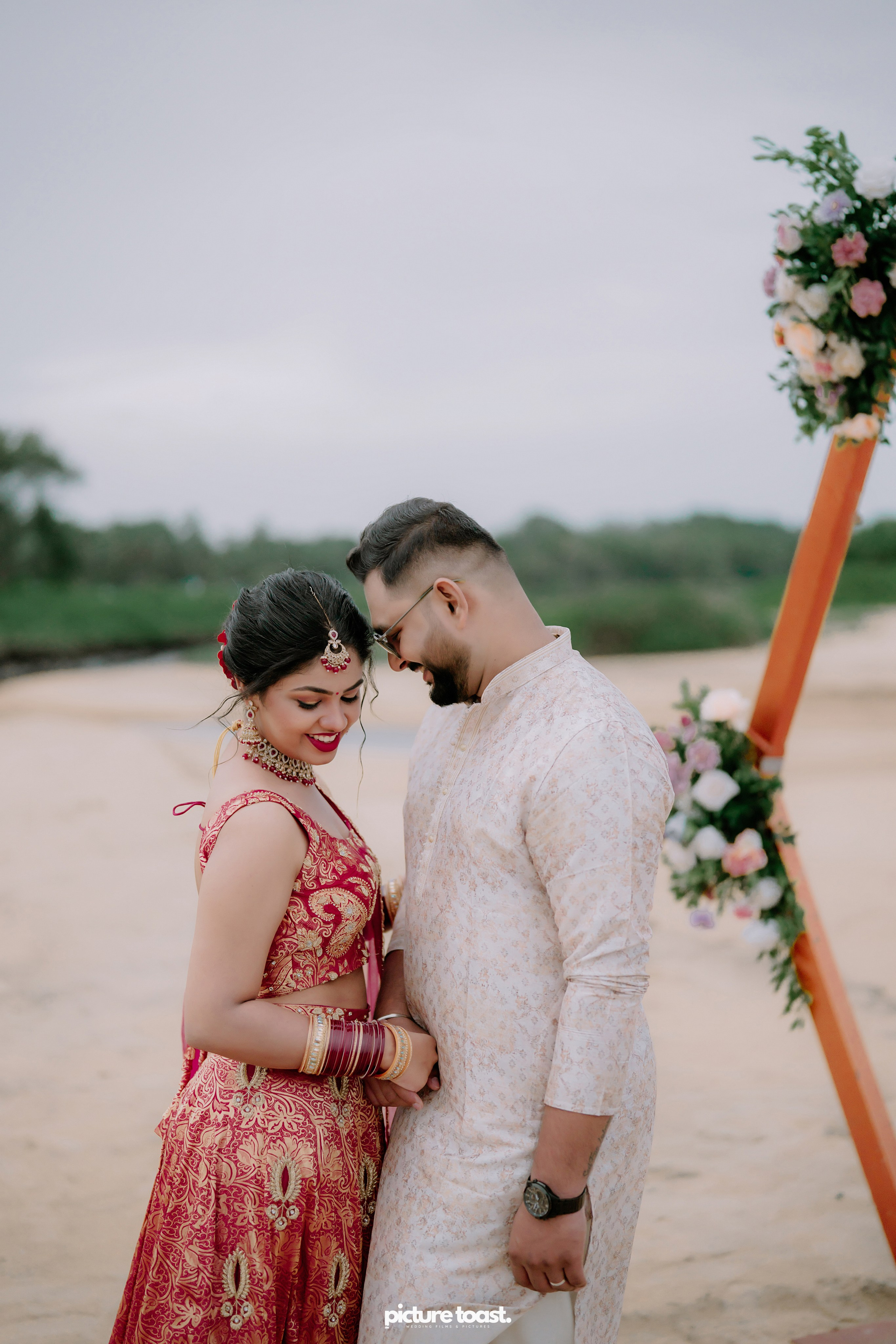 Beach Wedding! Ft. Malavika & Vishnu. Fine art Wedding Photographers in India & Canada