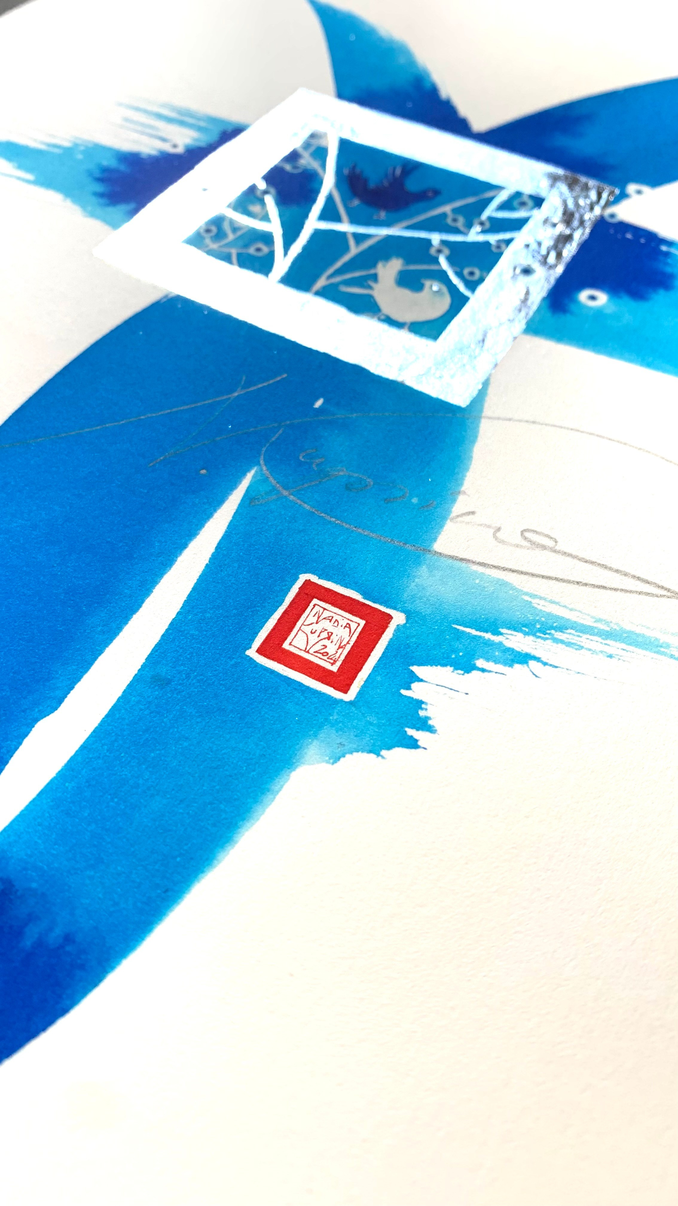 Blue Ink Silver. Nadia Kuprina. Artist