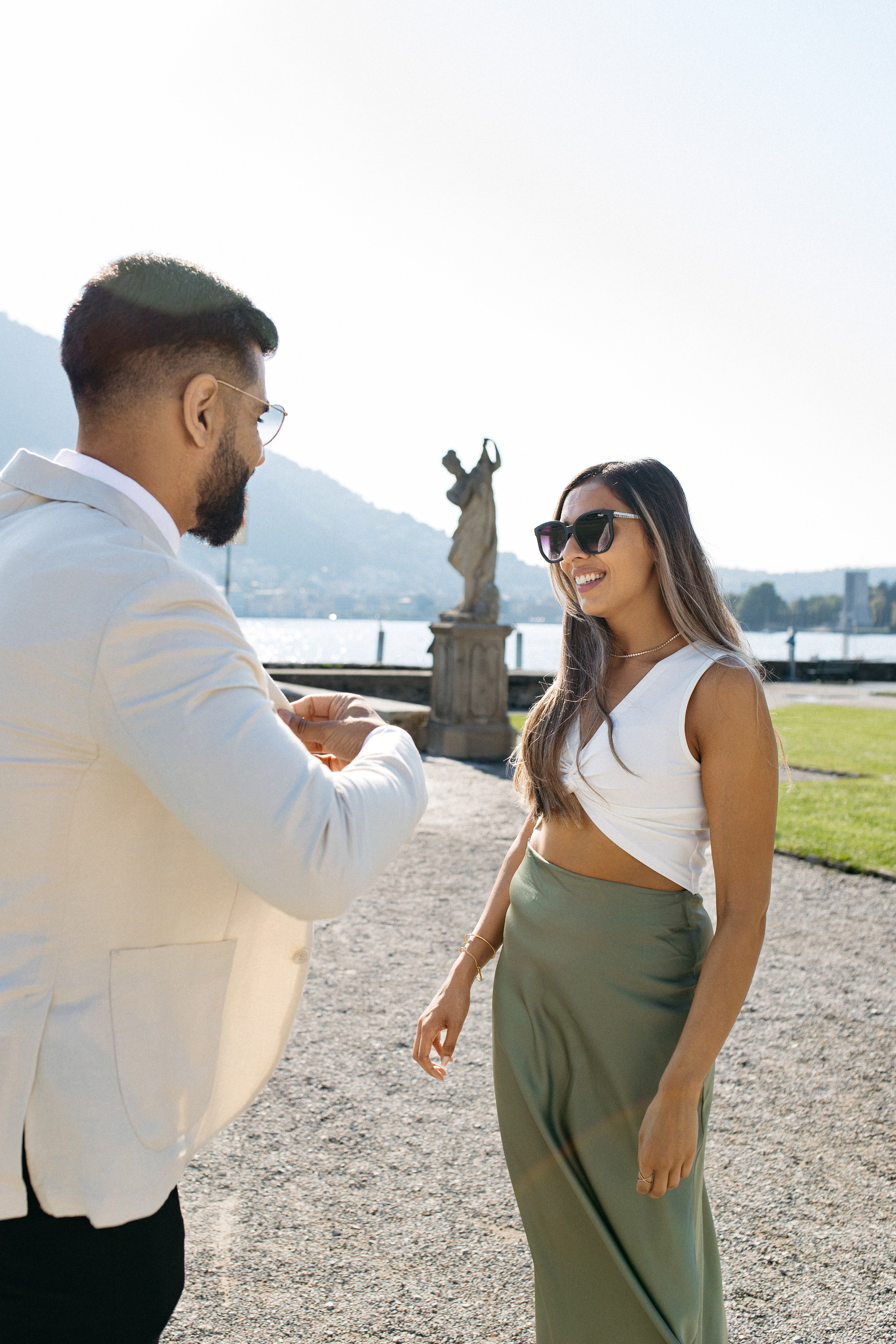 She said yes 💍. Wedding photographer in Italy