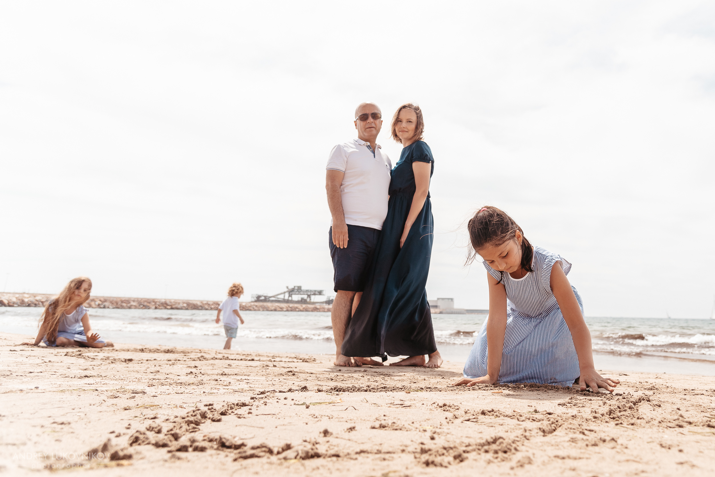 Семейная фотопрогулка на пляже