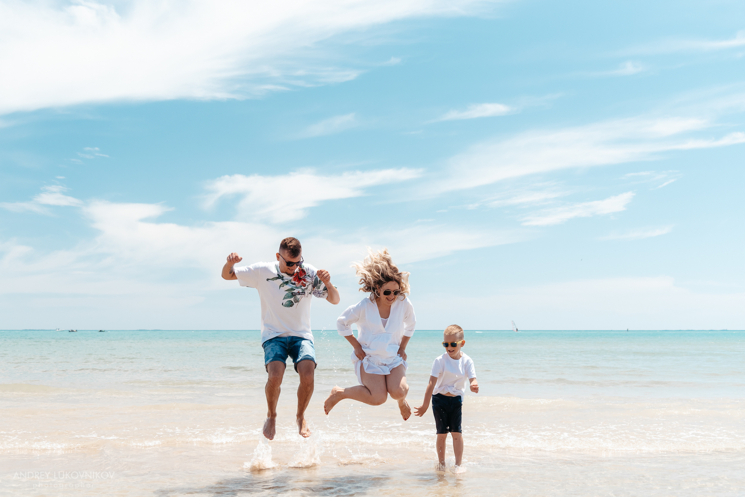 Семейная фотосессия на море