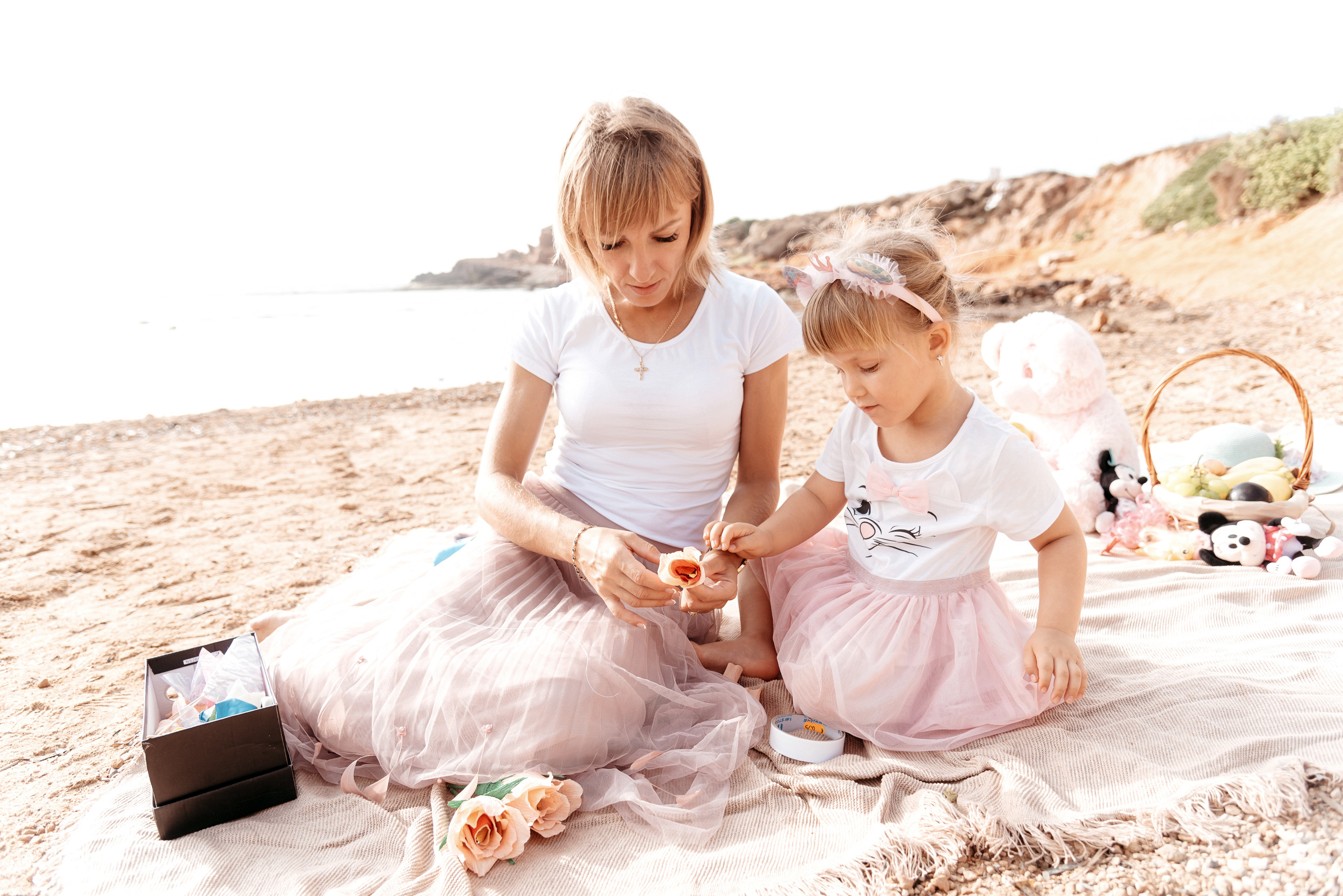 Семейная фотосессия на пляже