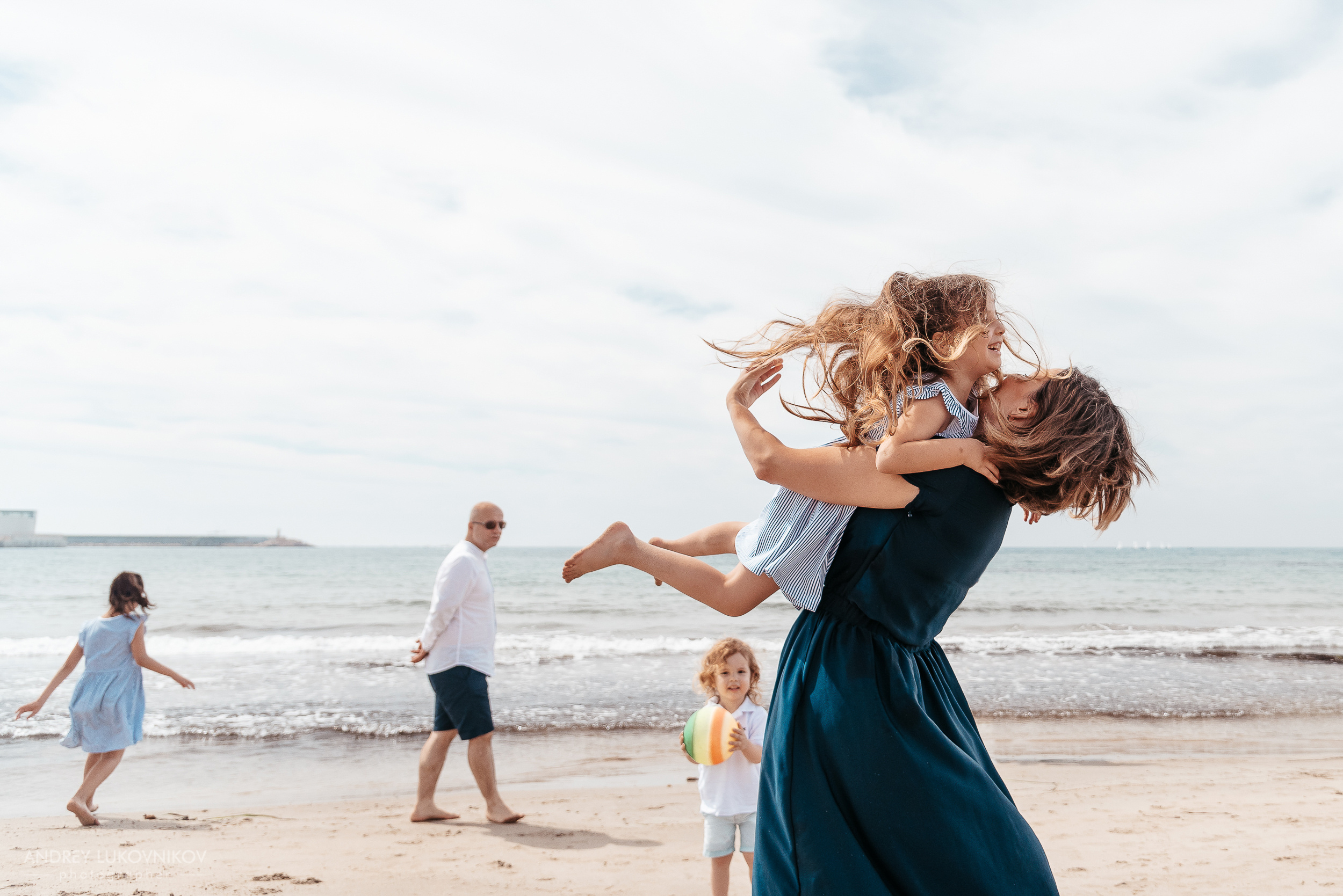 Семейная фотопрогулка на пляже