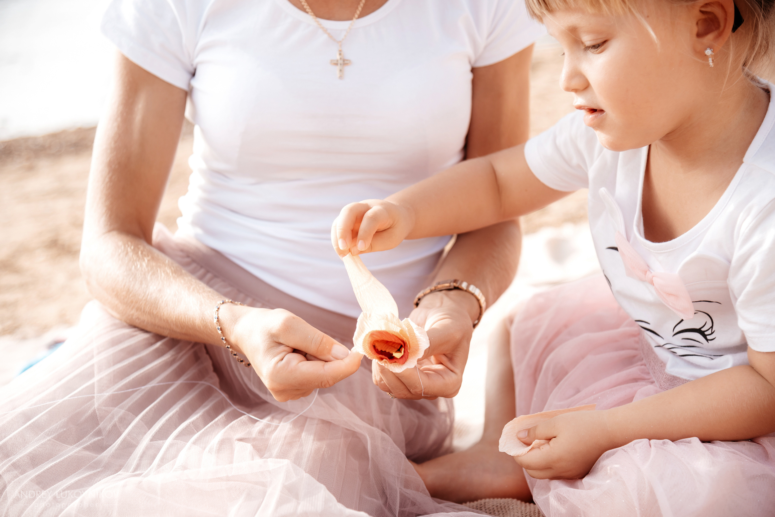 Семейная фотосессия на пляже