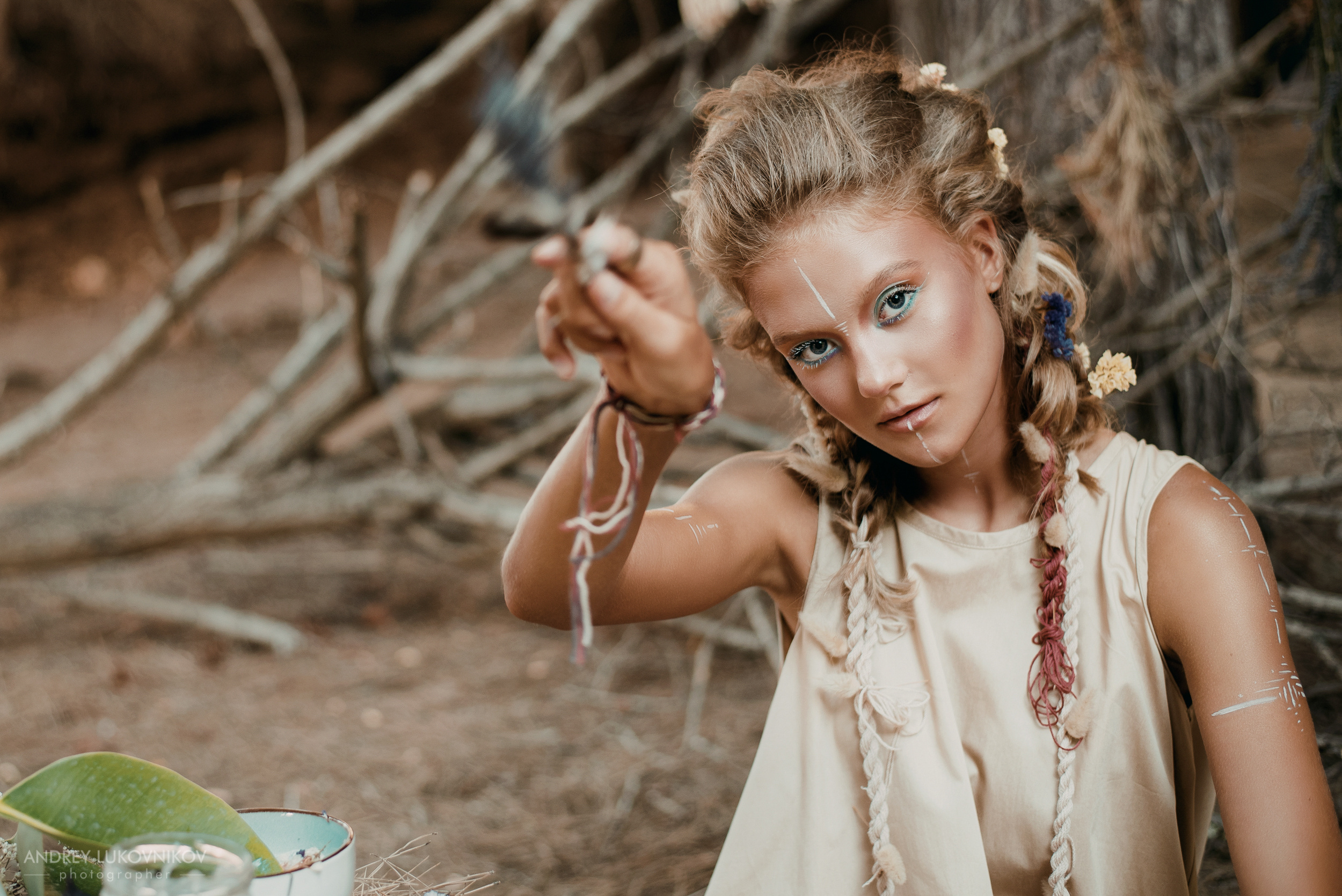 Сказочная фотосессия для молодой девушки в Испании