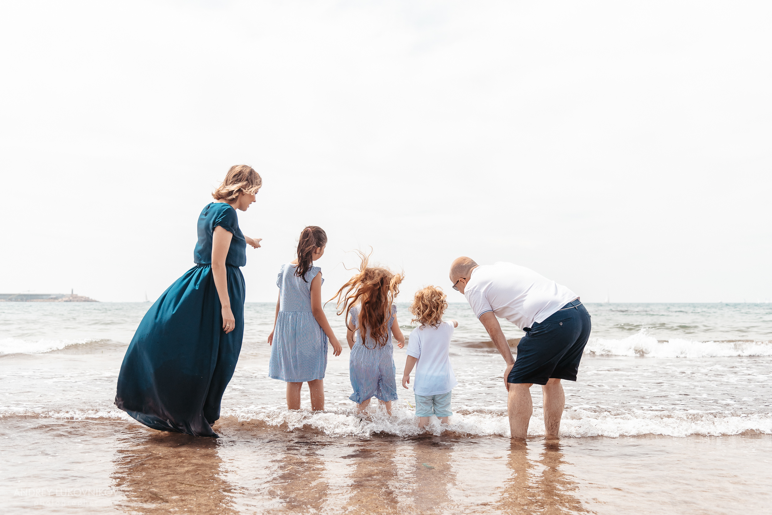 Семейная фотопрогулка на пляже
