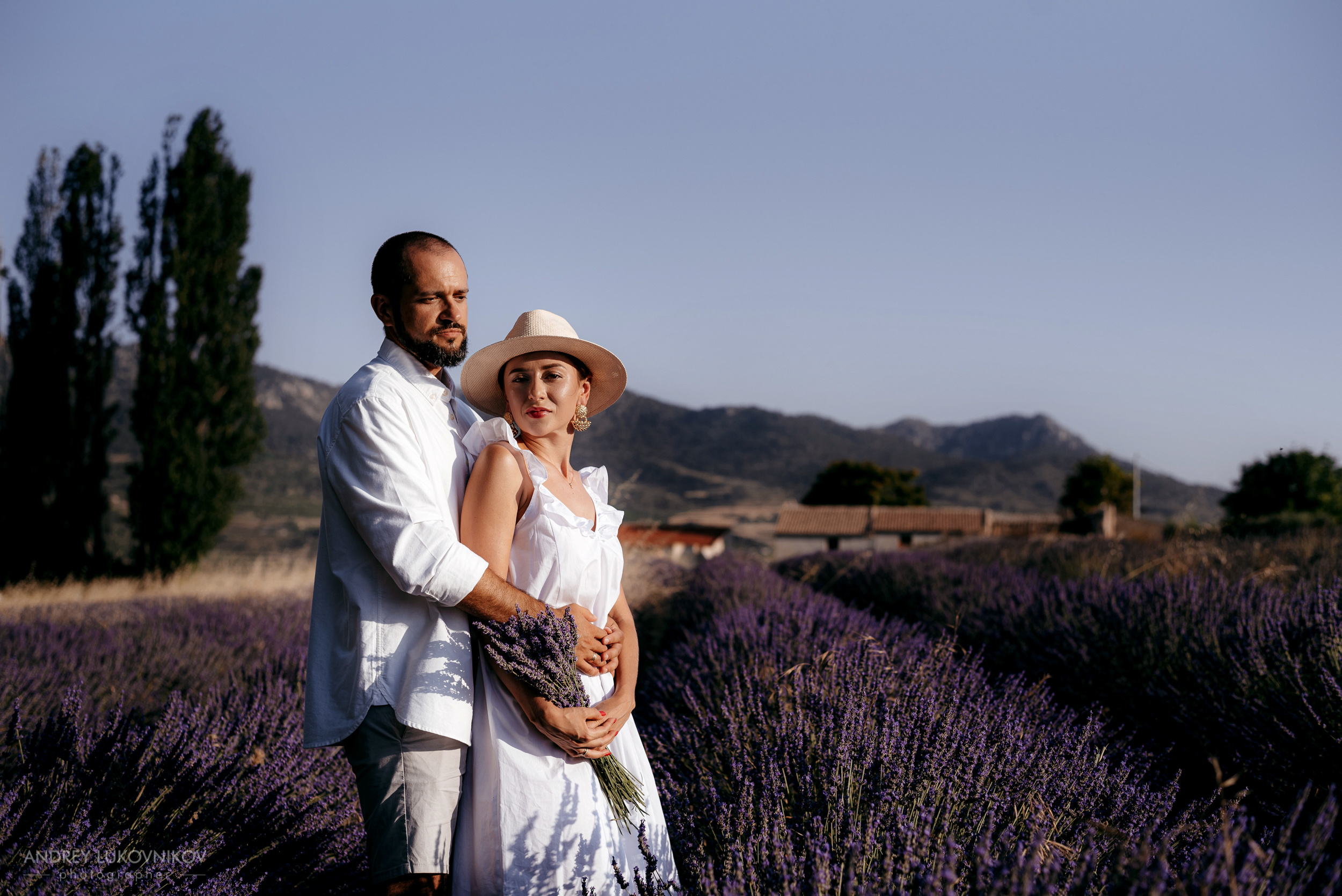 Love story in a Lavender field