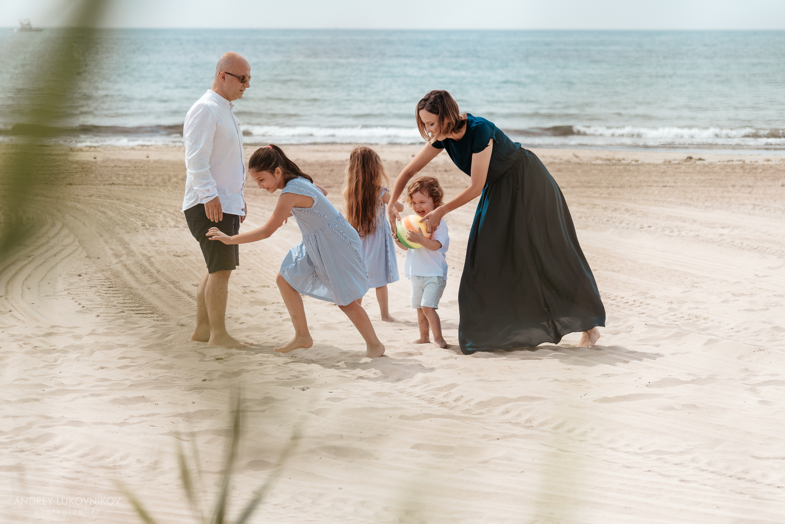 Семейная фотопрогулка на пляже