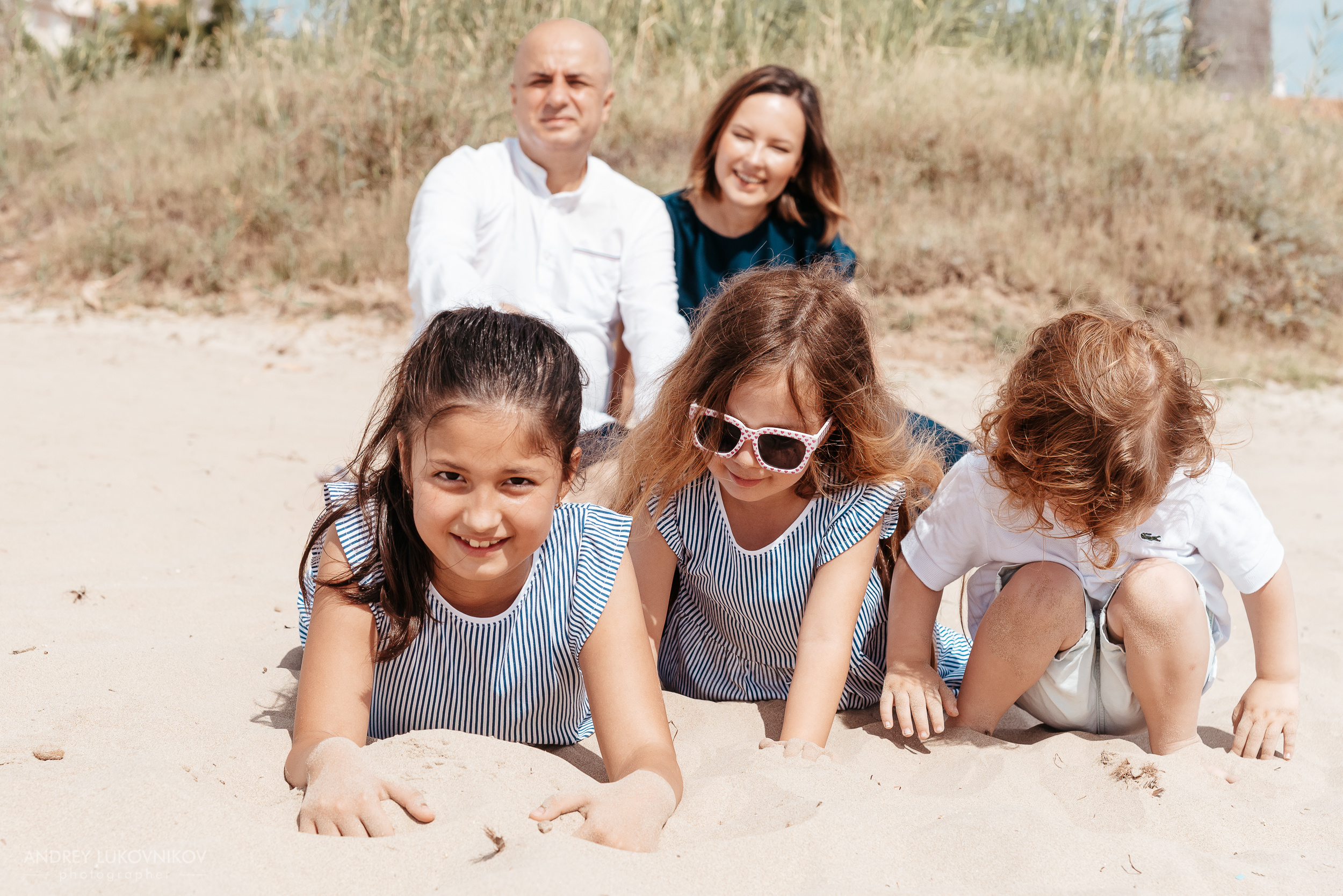 Семейная фотопрогулка на пляже