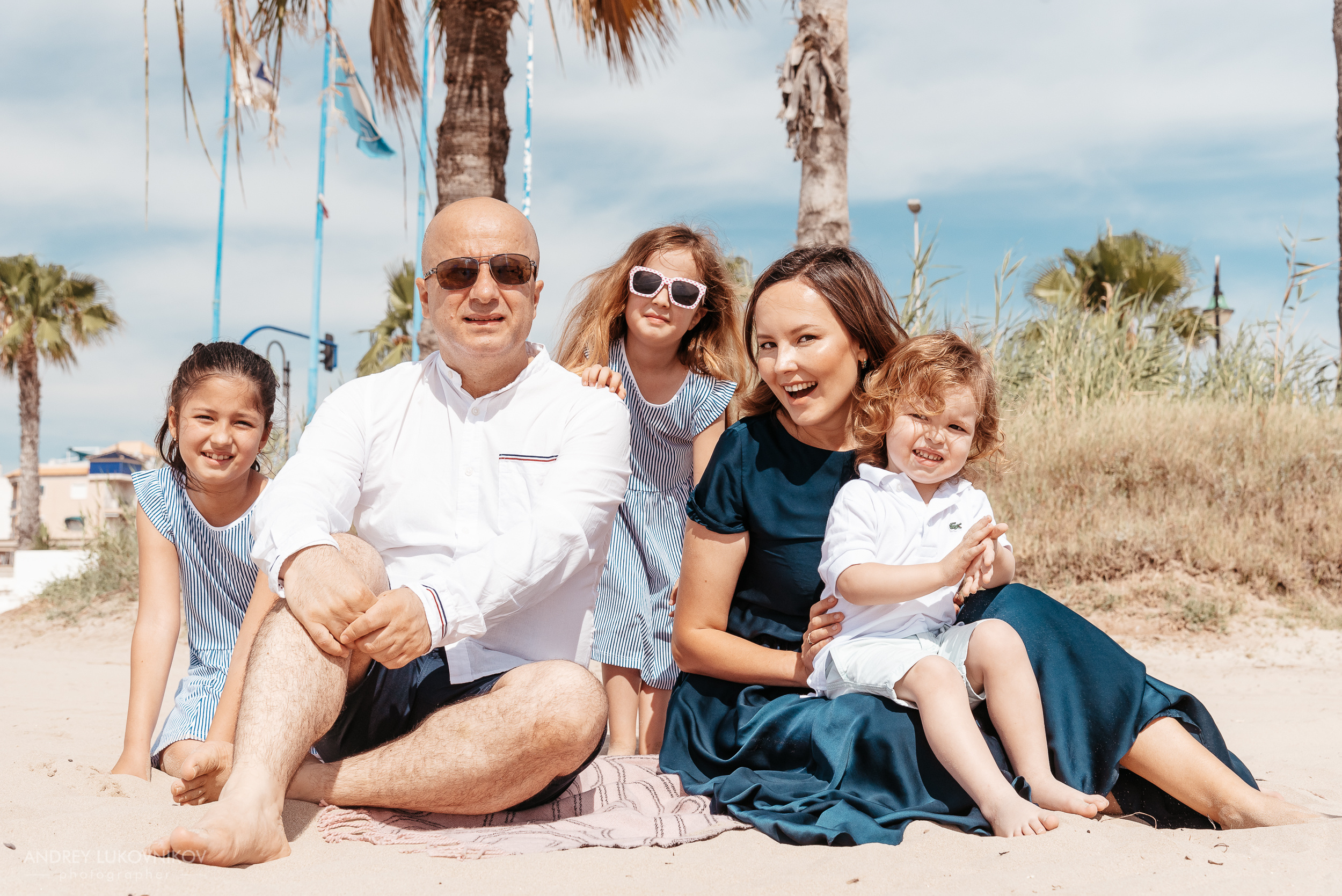 Семейная фотопрогулка на пляже