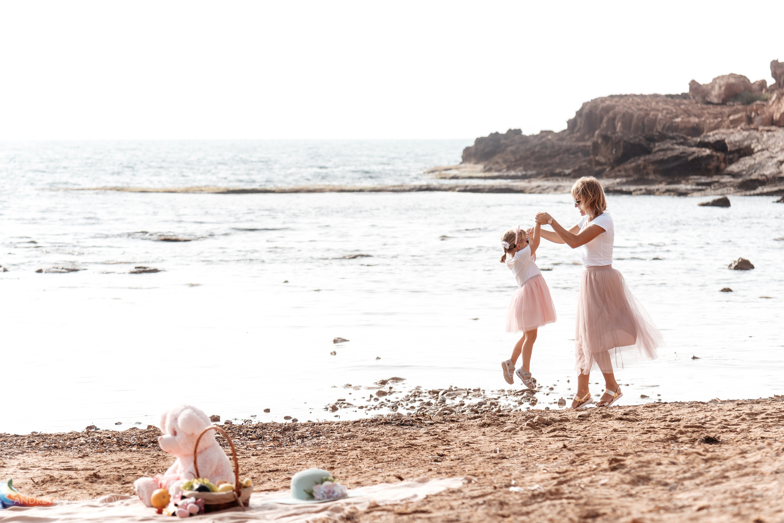 Семейная фотосессия на пляже