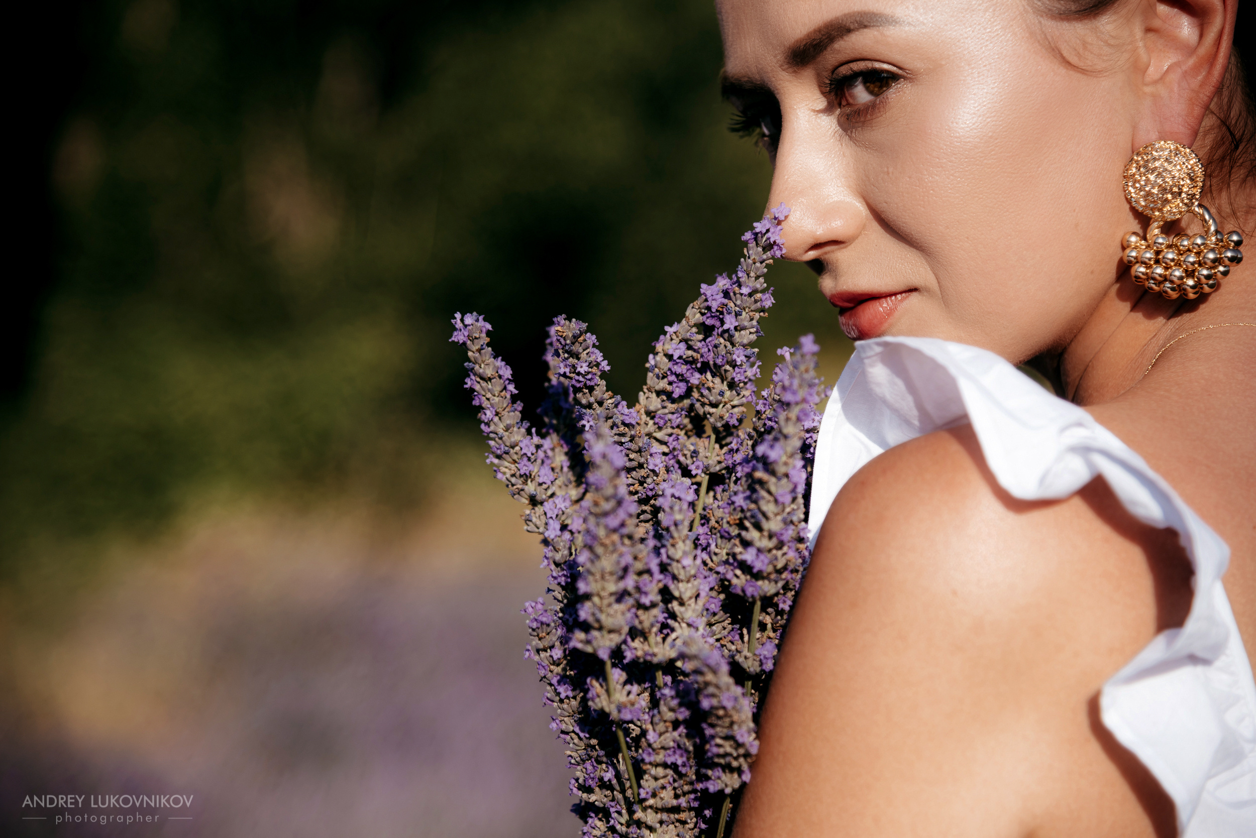 Love story in a Lavender field
