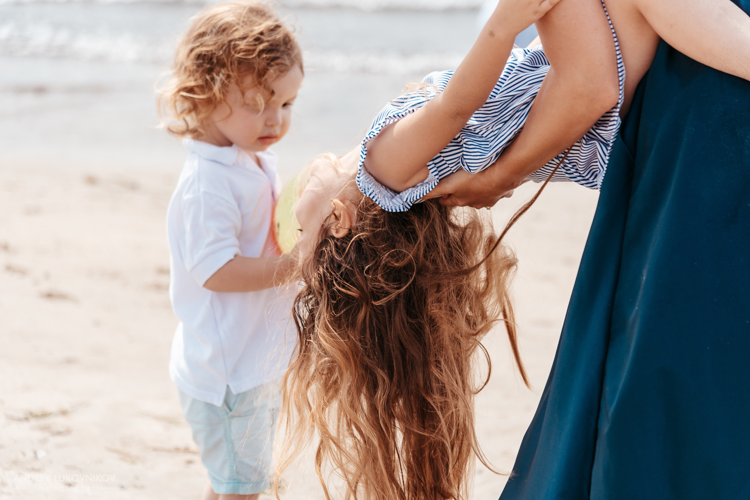 Семейная фотопрогулка на пляже