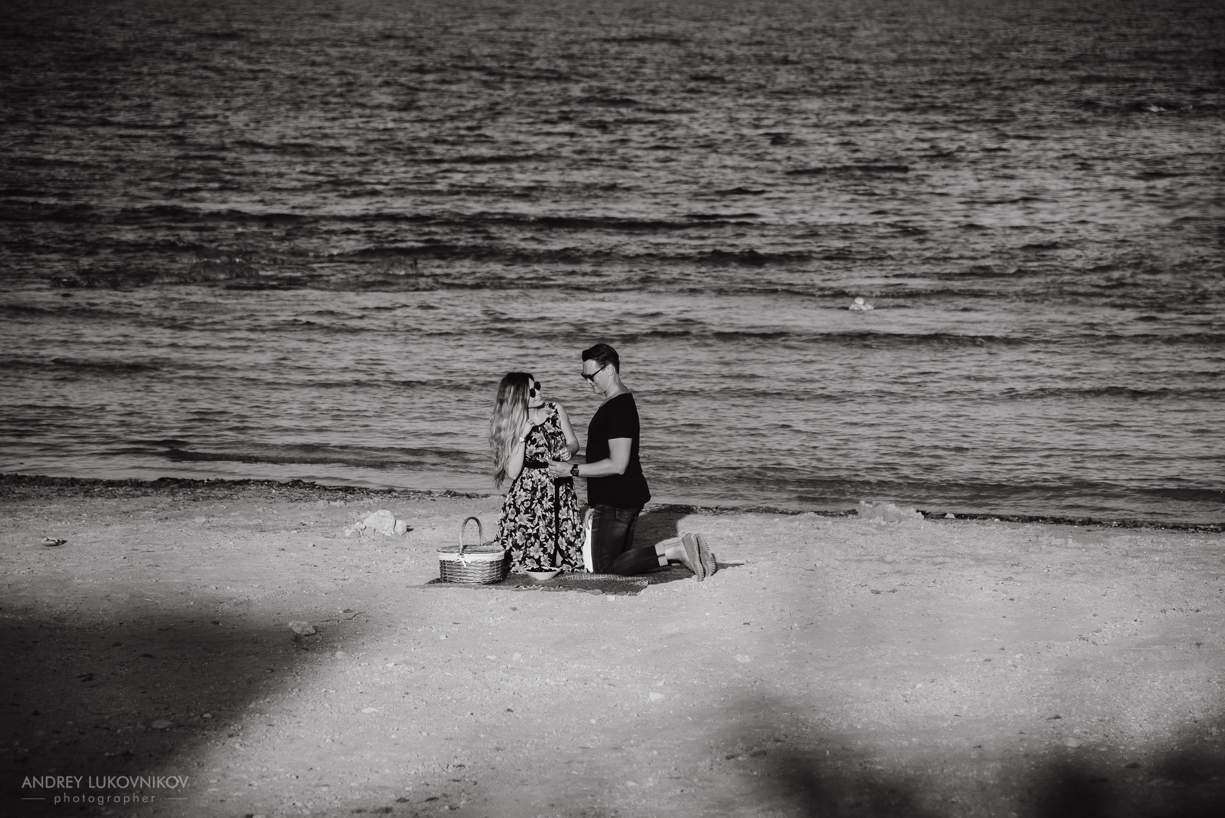 Фотосессия в стиле «пикник на пляже» в Испании