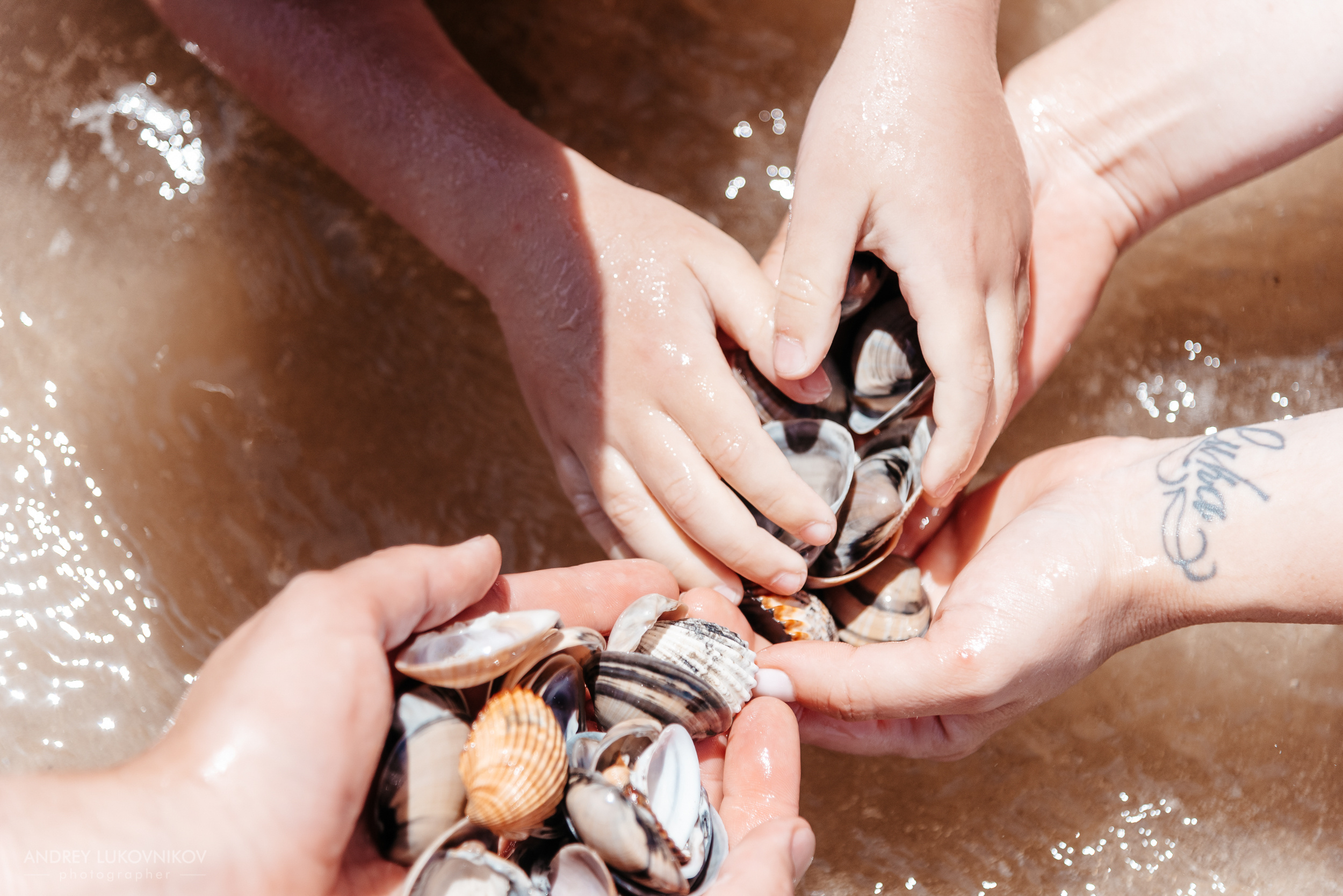 Семейная фотосессия на море