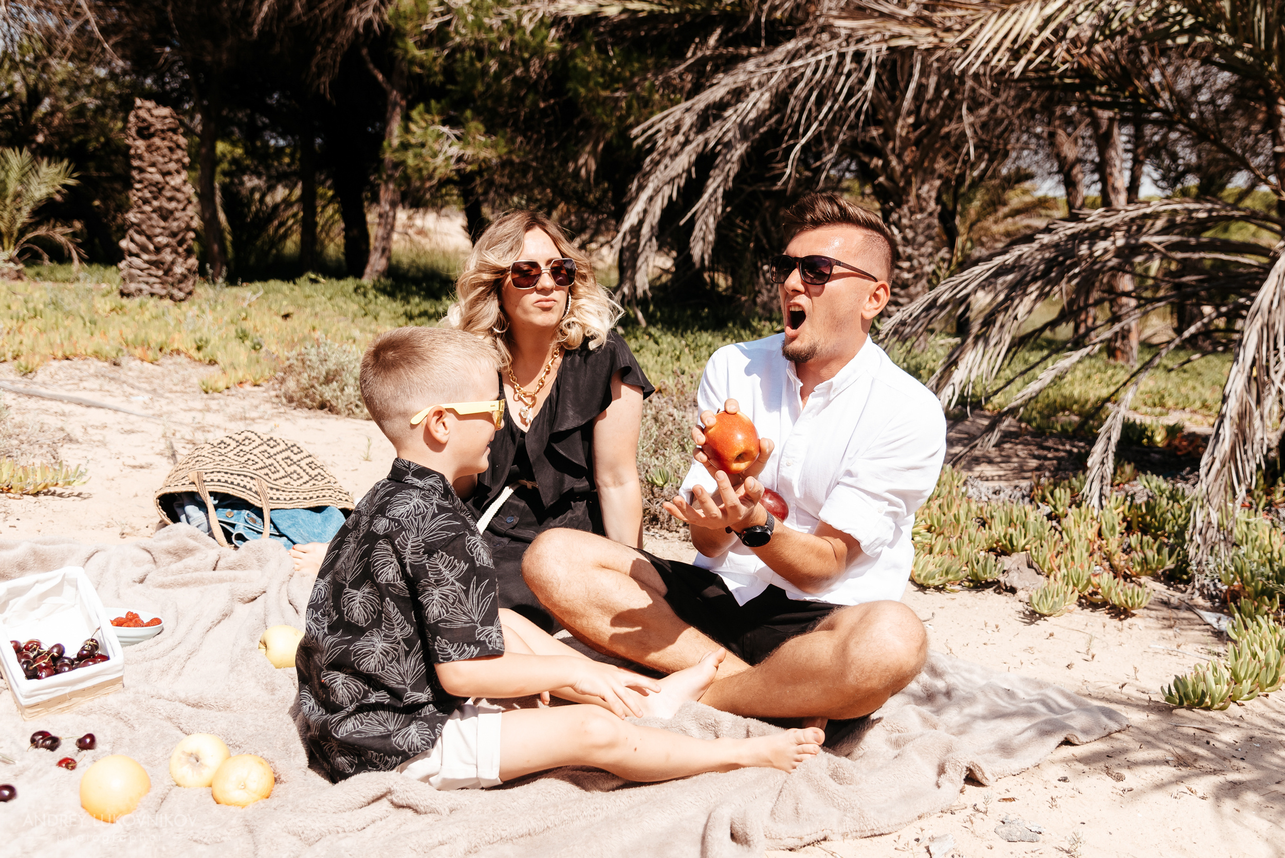 Семейный пикник в Испании