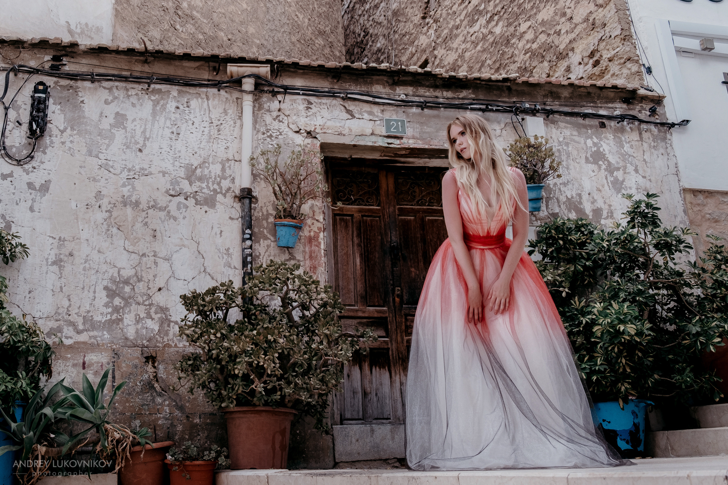 Photographing the collection of wedding and evening dresses