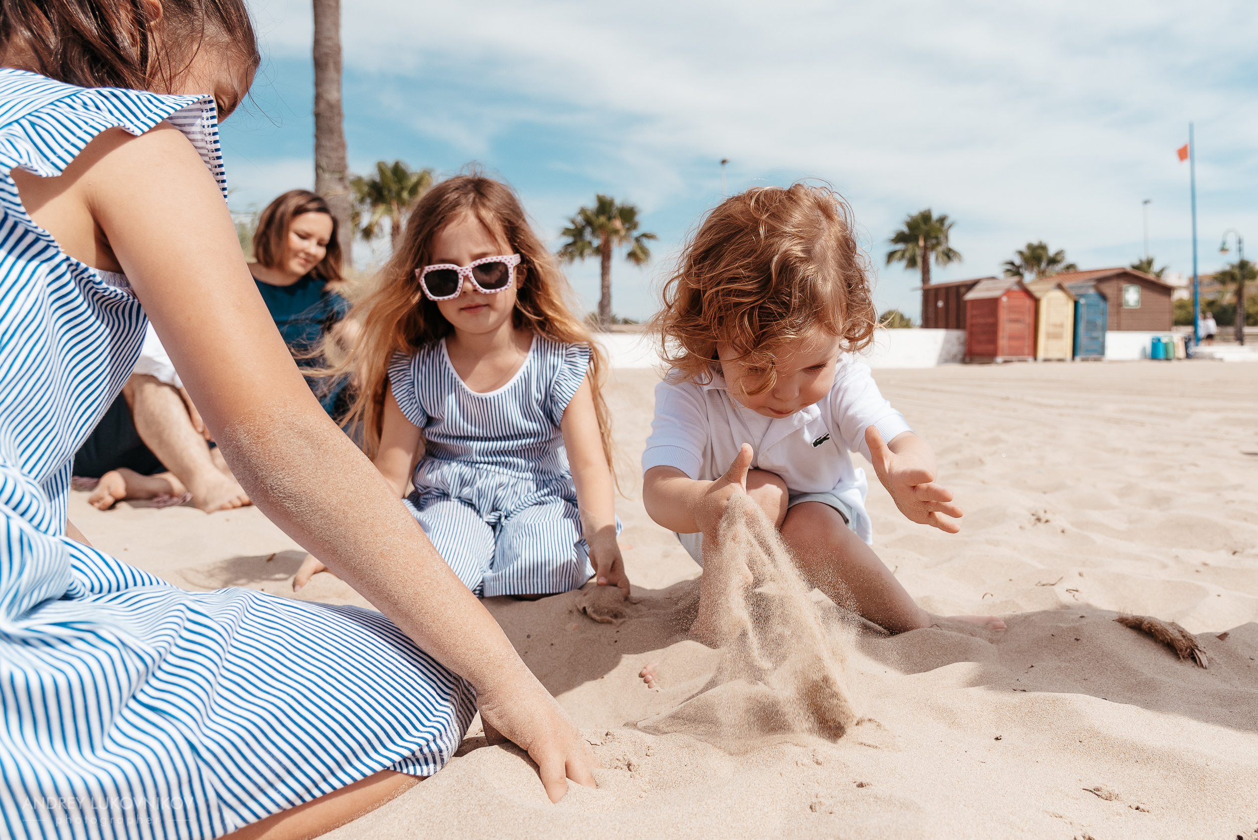 Семейная фотопрогулка на пляже