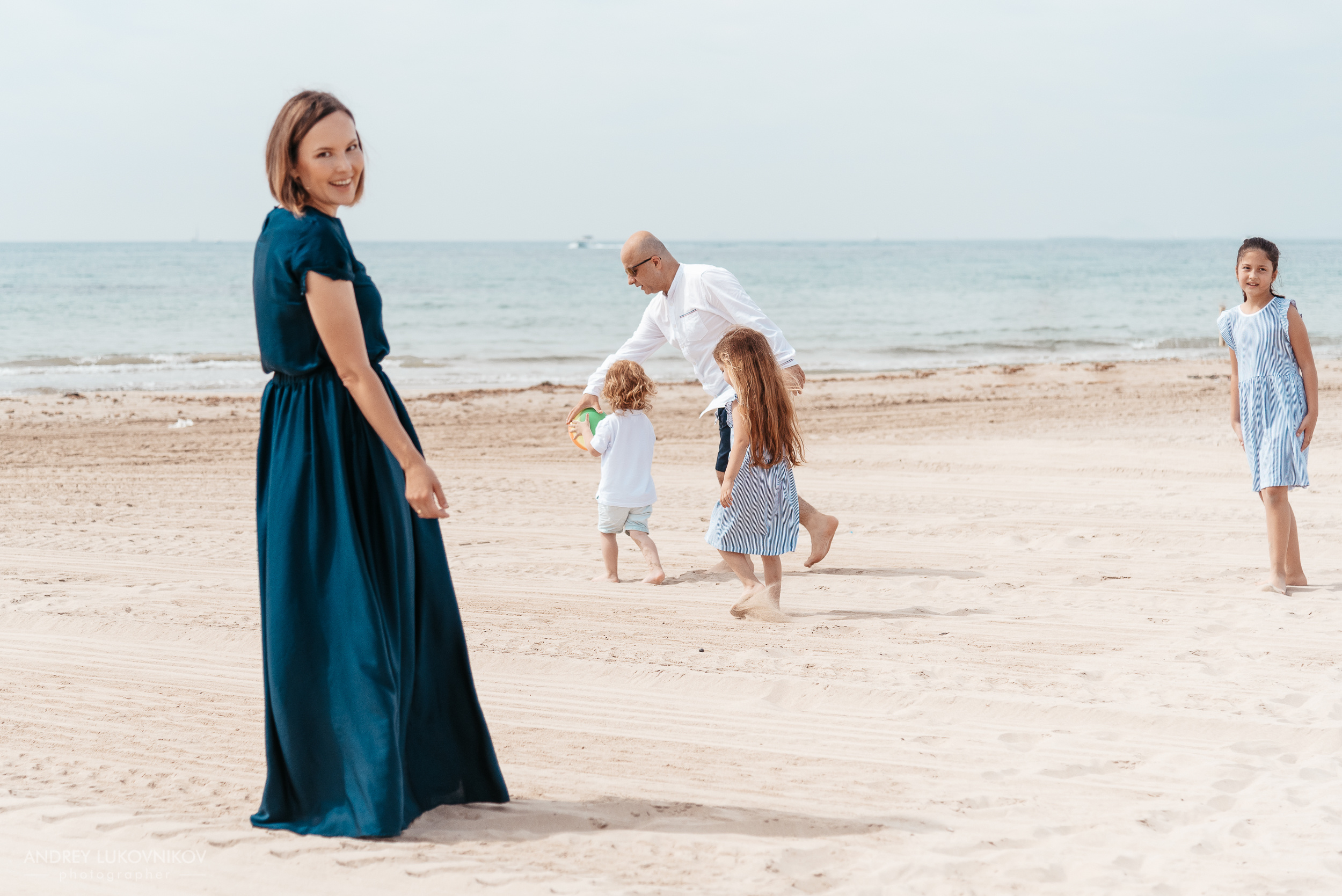 Семейная фотопрогулка на пляже