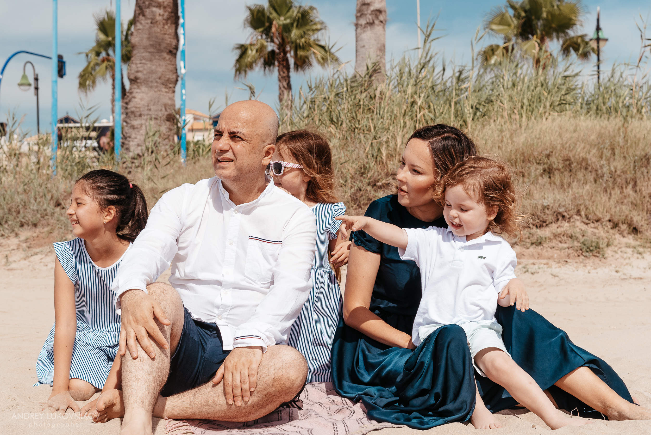 Семейная фотопрогулка на пляже