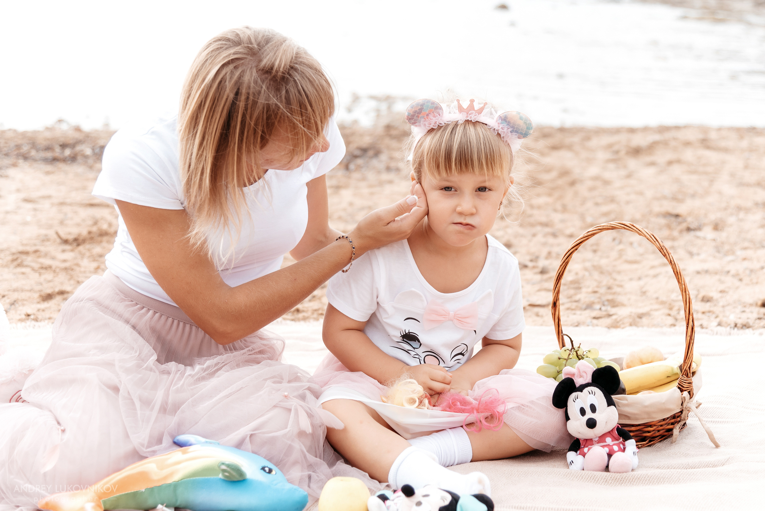 Семейная фотосессия на пляже