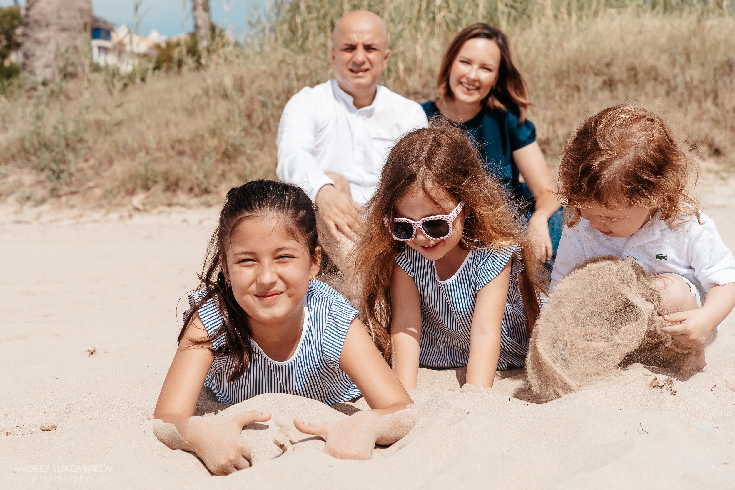 Семейная фотопрогулка на пляже