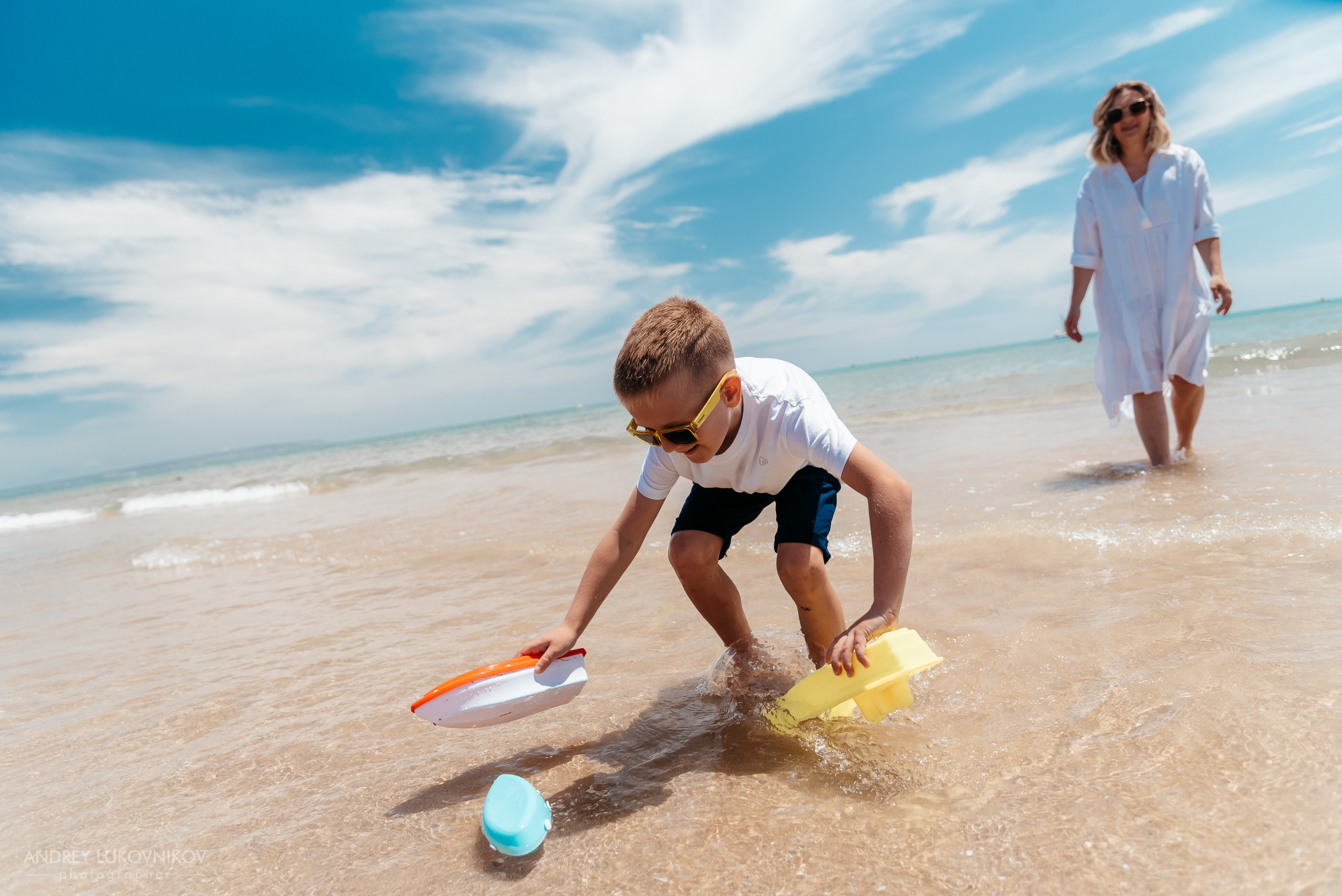 Семейная фотосессия на море