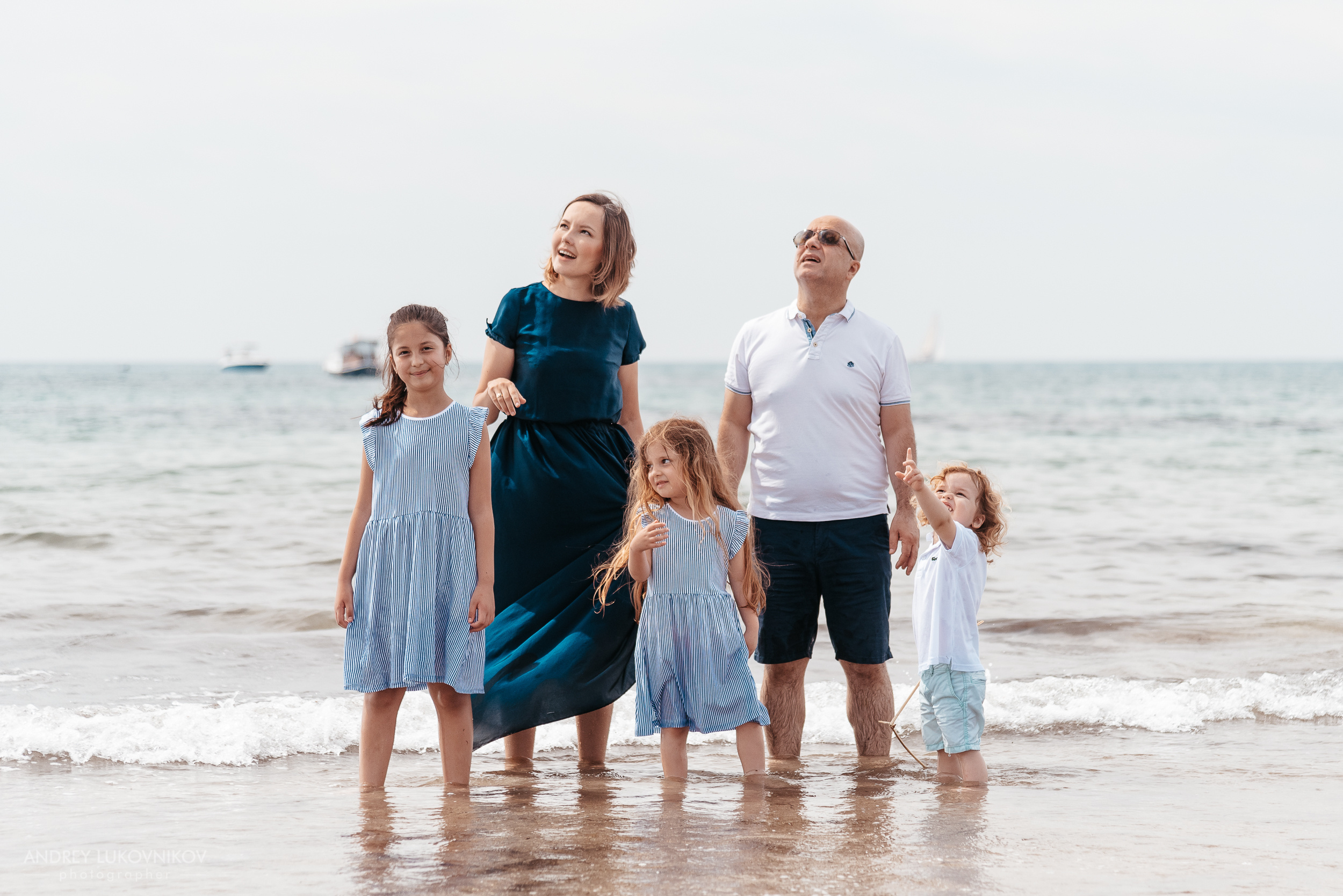 Семейная фотопрогулка на пляже