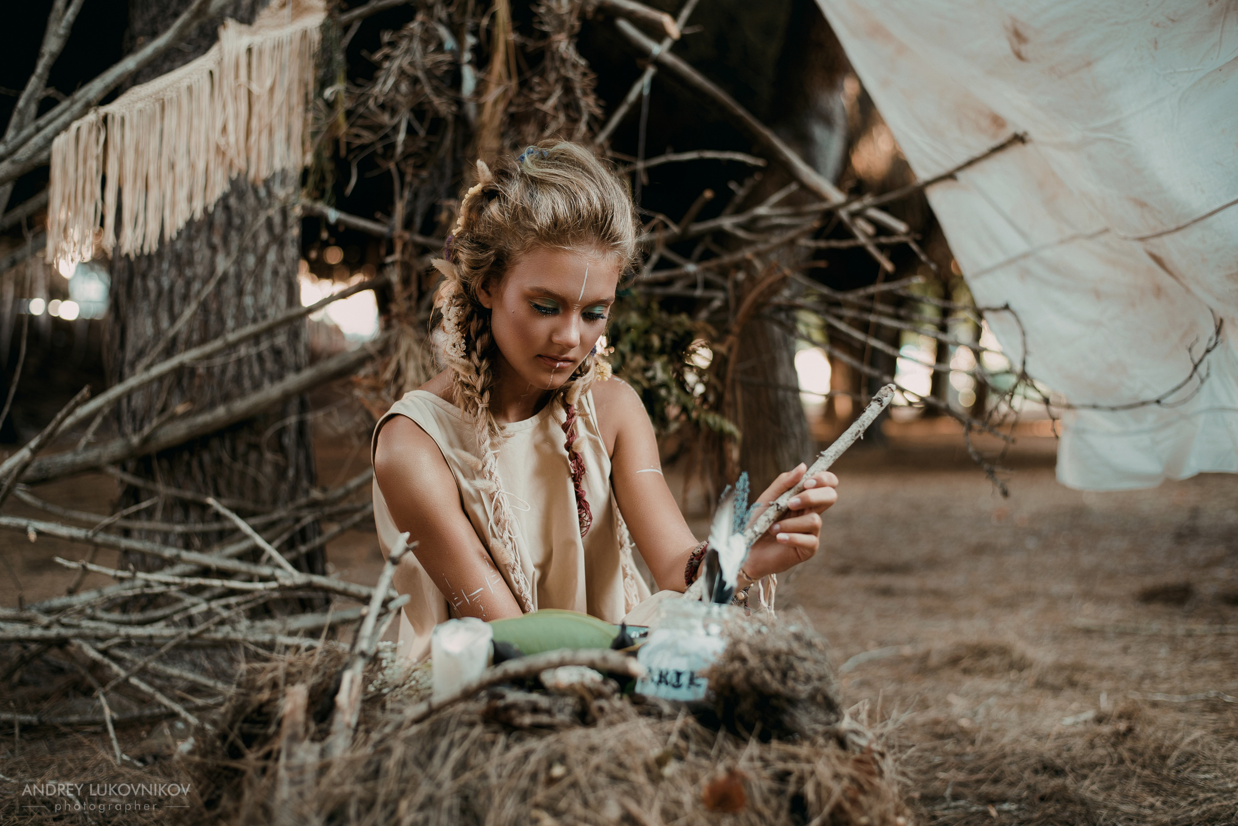 Сказочная фотосессия для молодой девушки в Испании